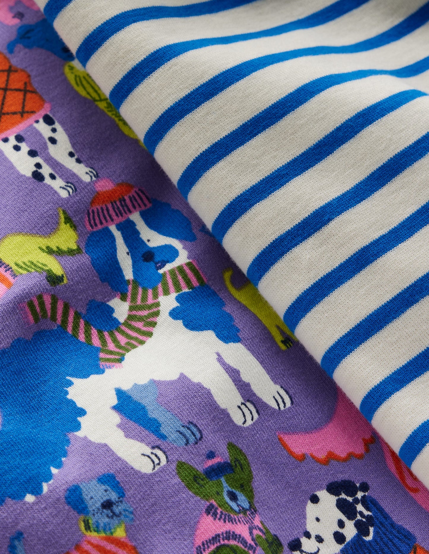 2 pyjamas douillets-Animaux cosy bleu panorama