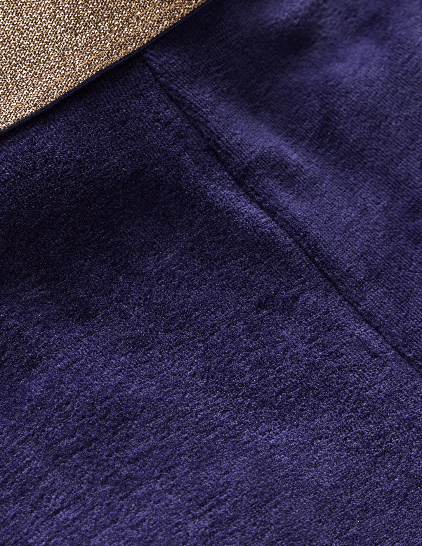 Legging évasé en velours-Bleu marine universitaire