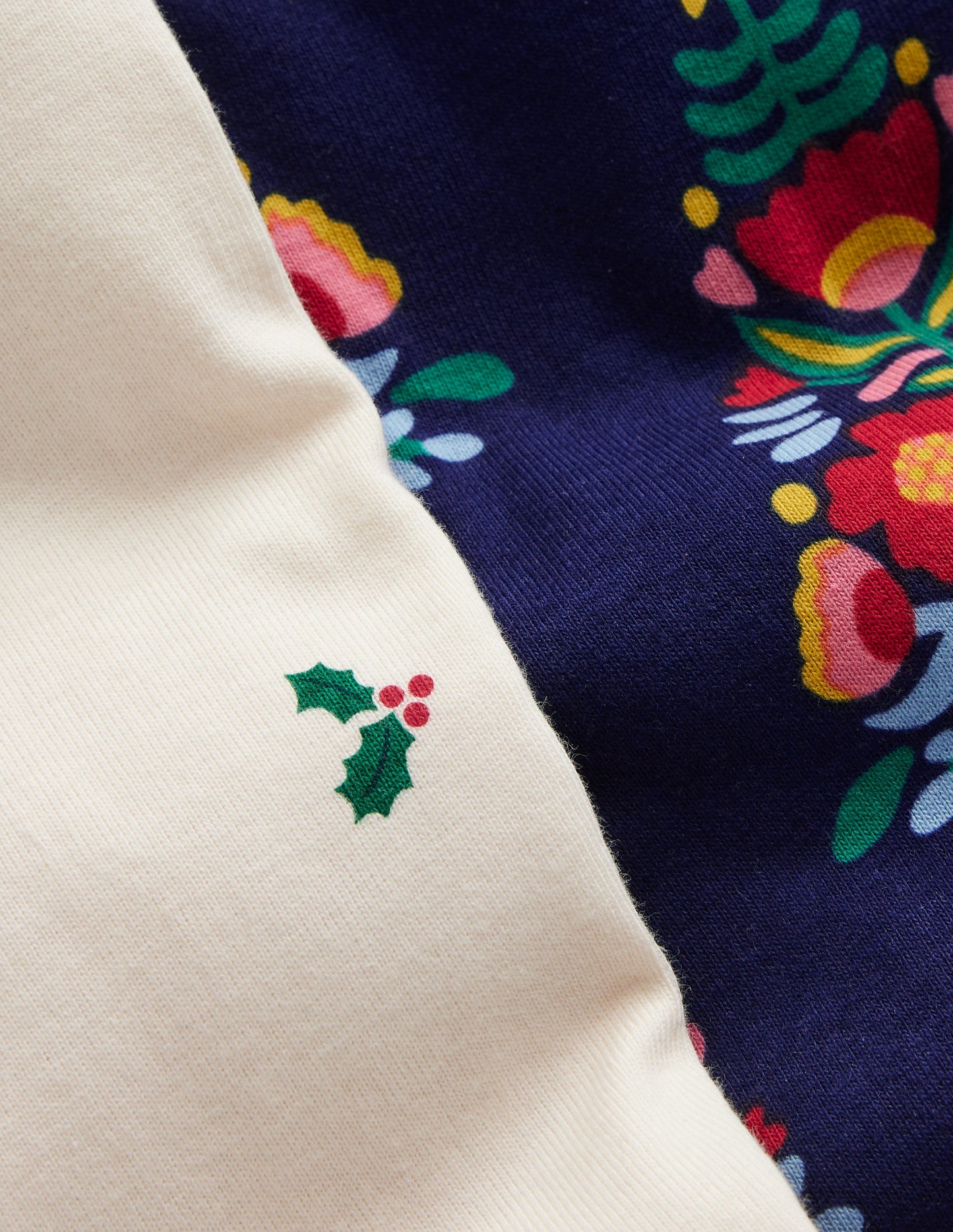 Kuschelige Schlafanzüge im Doppelpack-Schuluniform-Marineblau Weihnachtsbäume