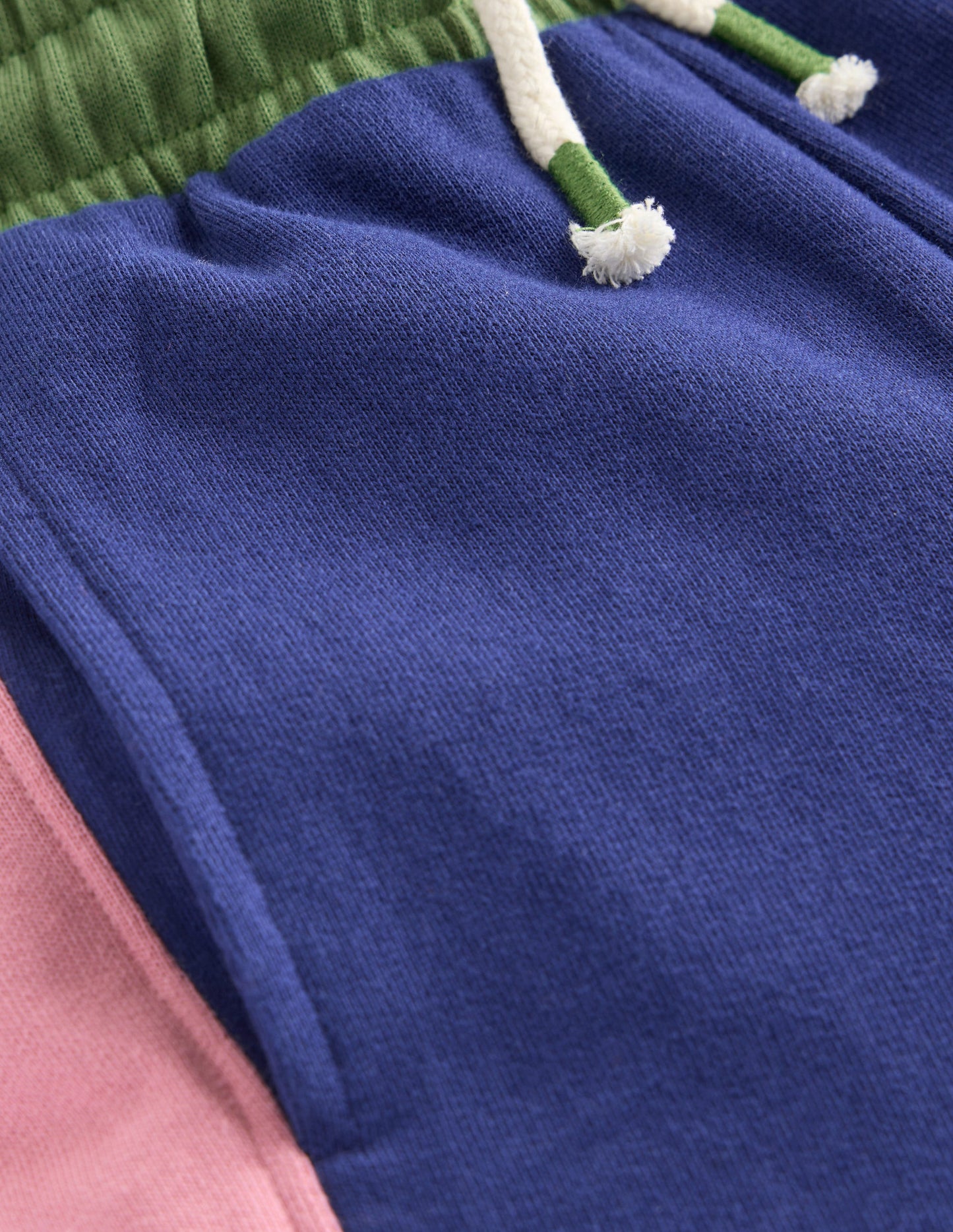 Bas de jogging large colourblock-Colourblock bleu tribord