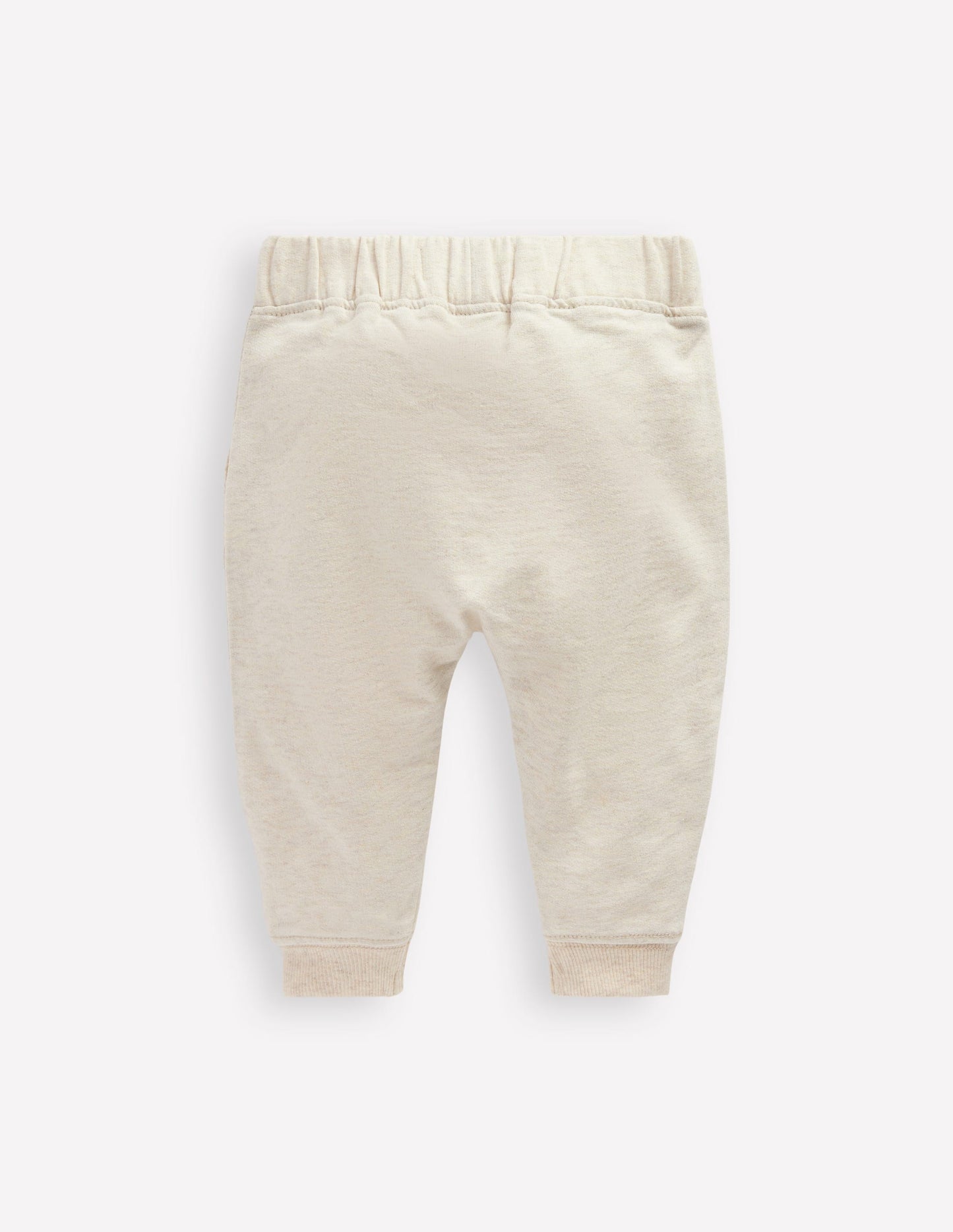 Jersey-Jogginghose-Beige