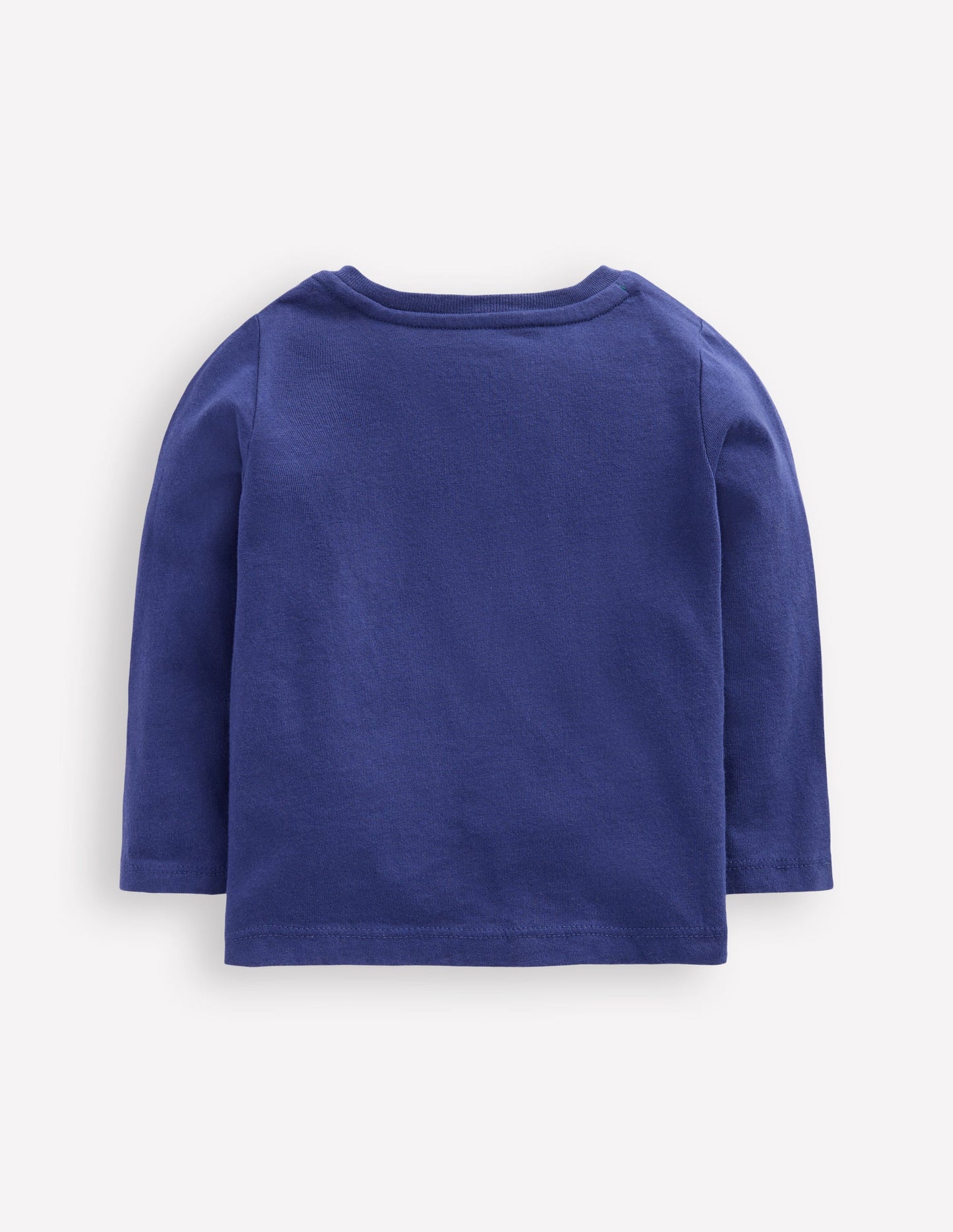 Langärmliges T-Shirt mit Applikation-Marineblau Kürbis