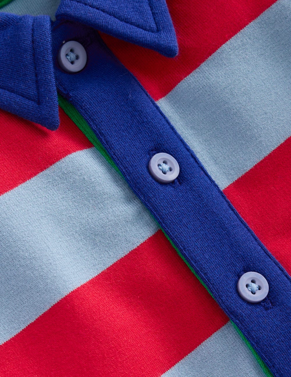 Jersey-Rugbyhemd-Bunt Gestreift