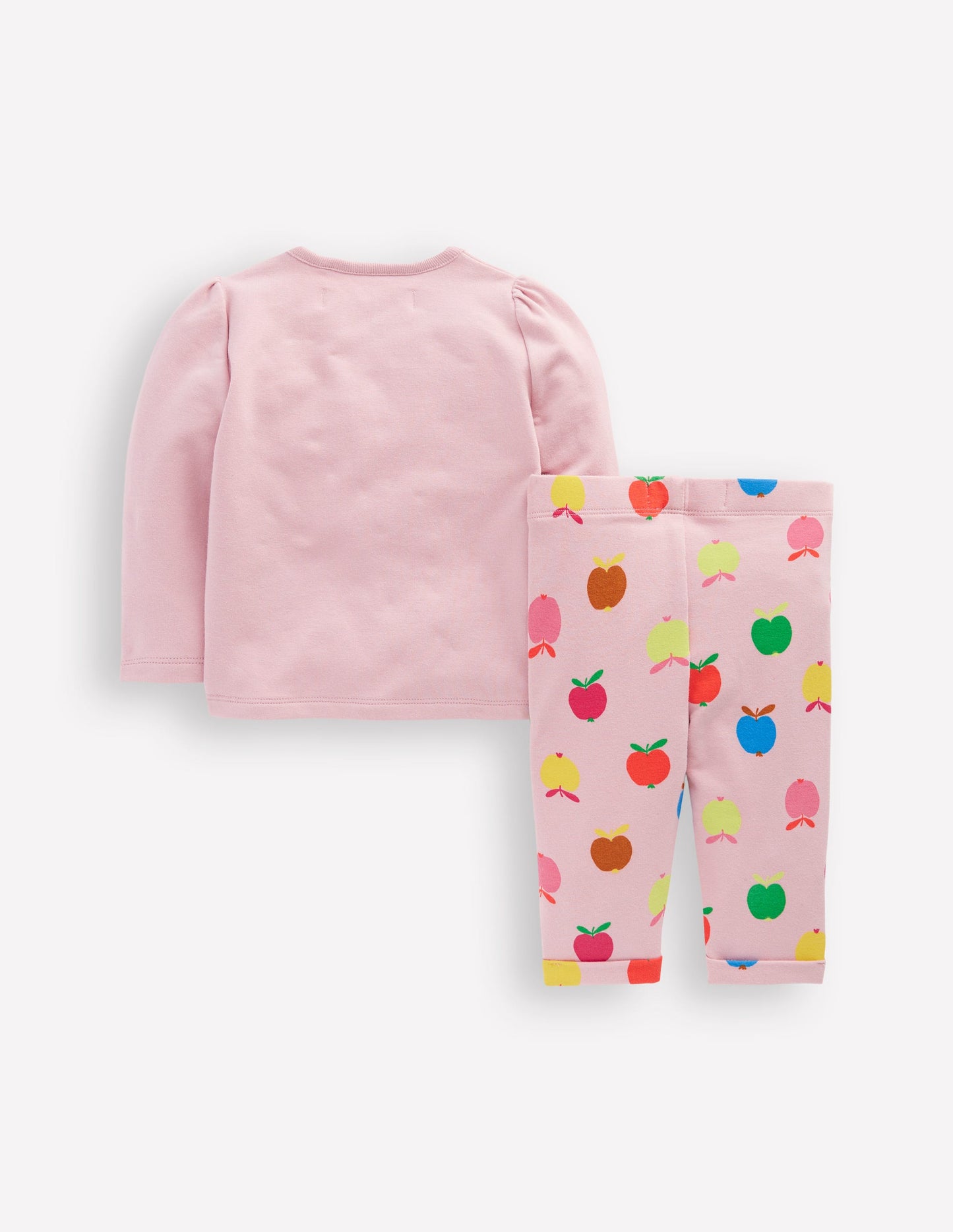 Jersey-Spielset mit Applikation-Vintage-Rosa Kleine Äpfel