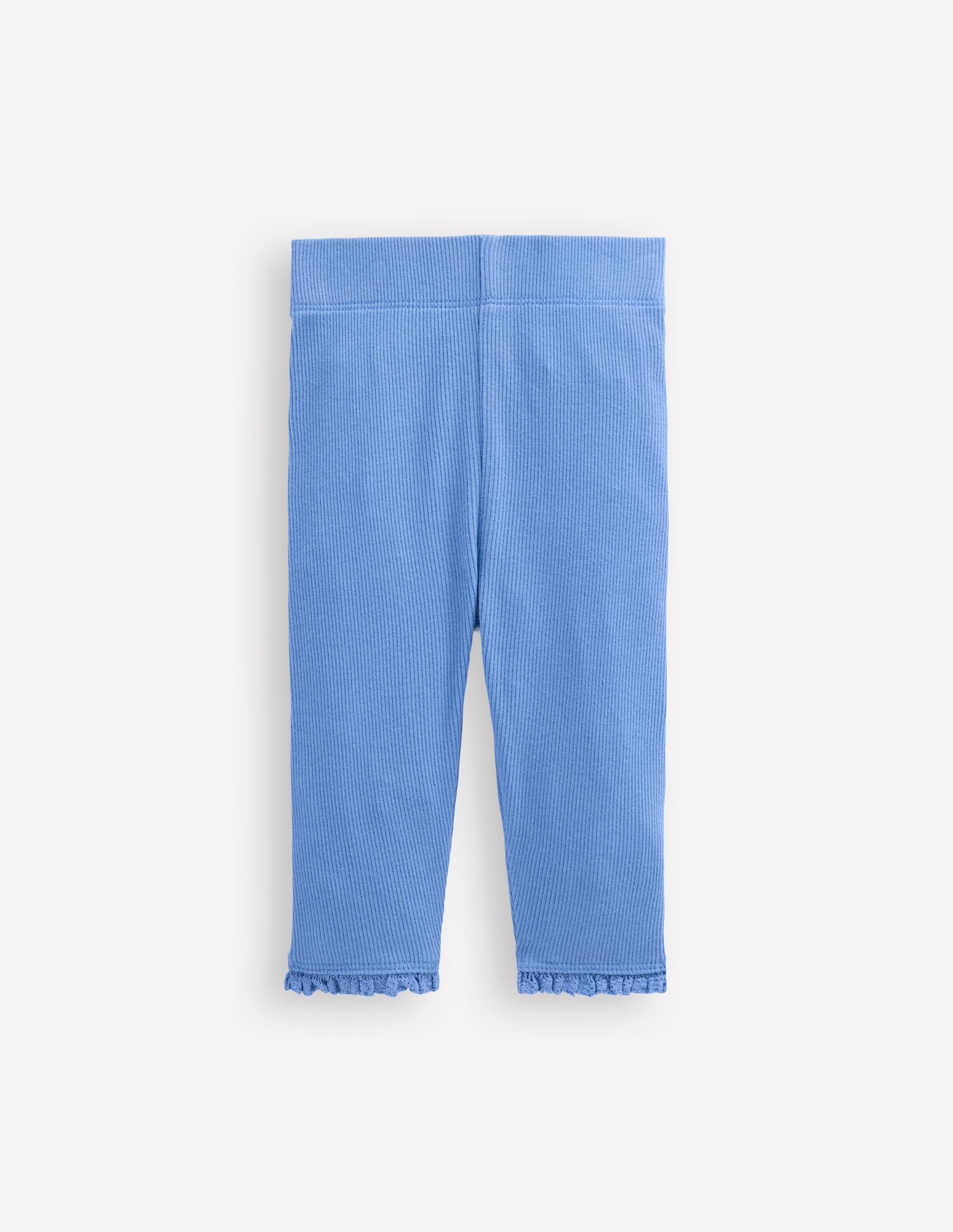 Gerippte Leggings-Vergissmeinnicht Blau-1