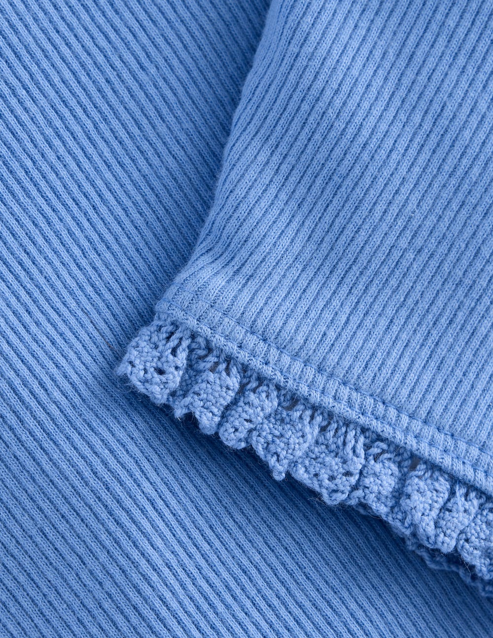 Gerippte Leggings-Vergissmeinnicht Blau-3