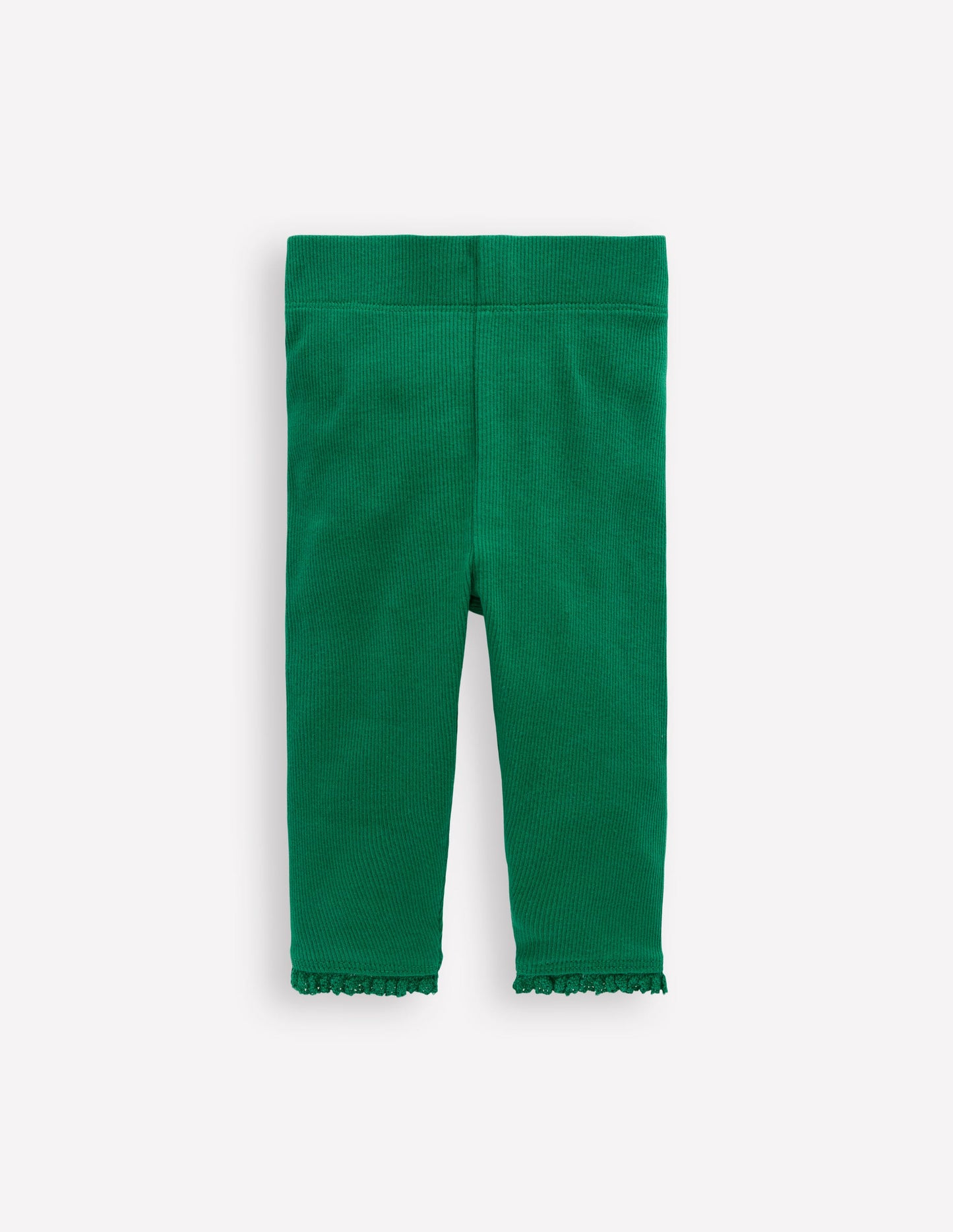 Gerippte Leggings-Juwelgrün