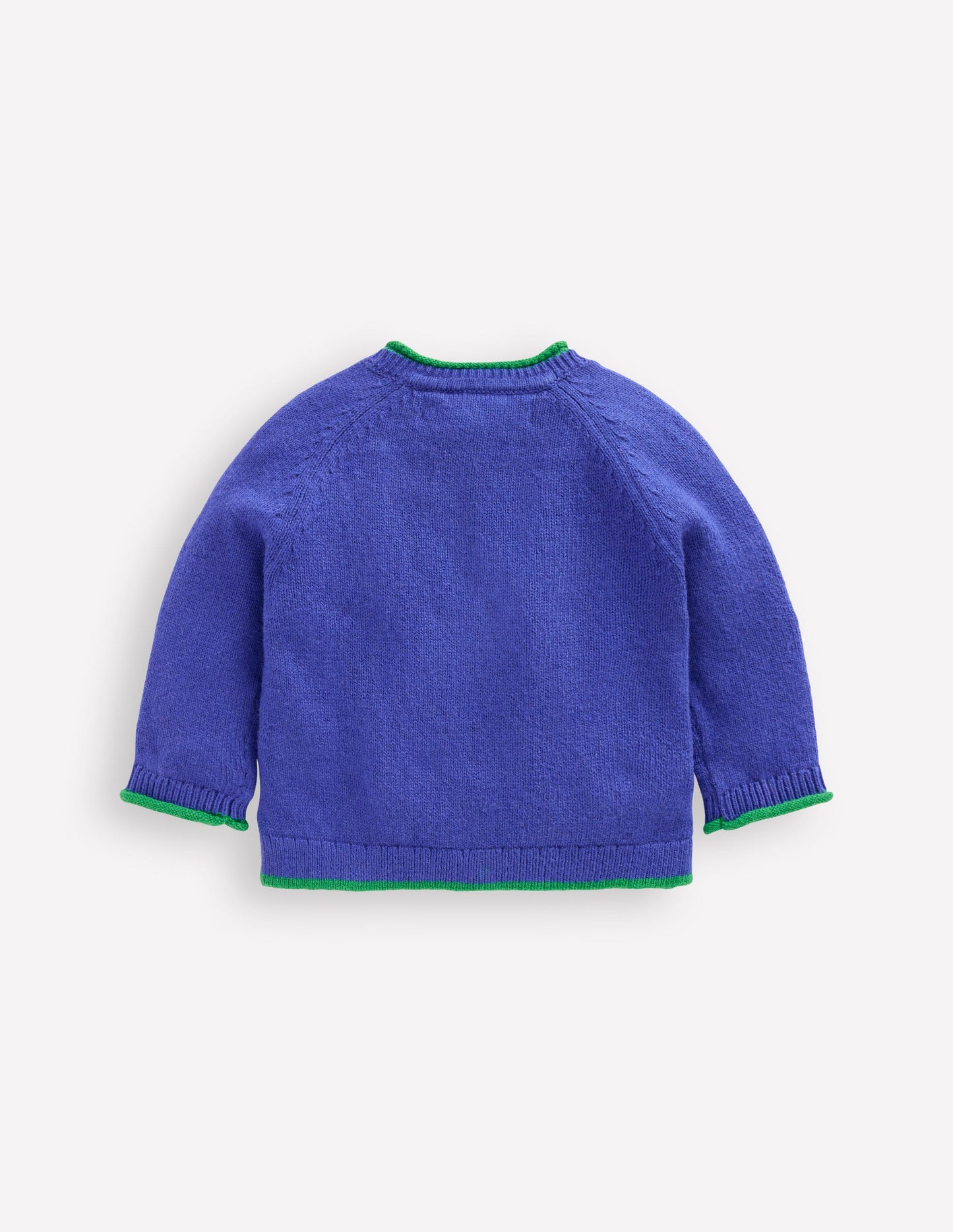 Originelle Logo-Strickjacke-Saphirblau Prähistorisch Logo