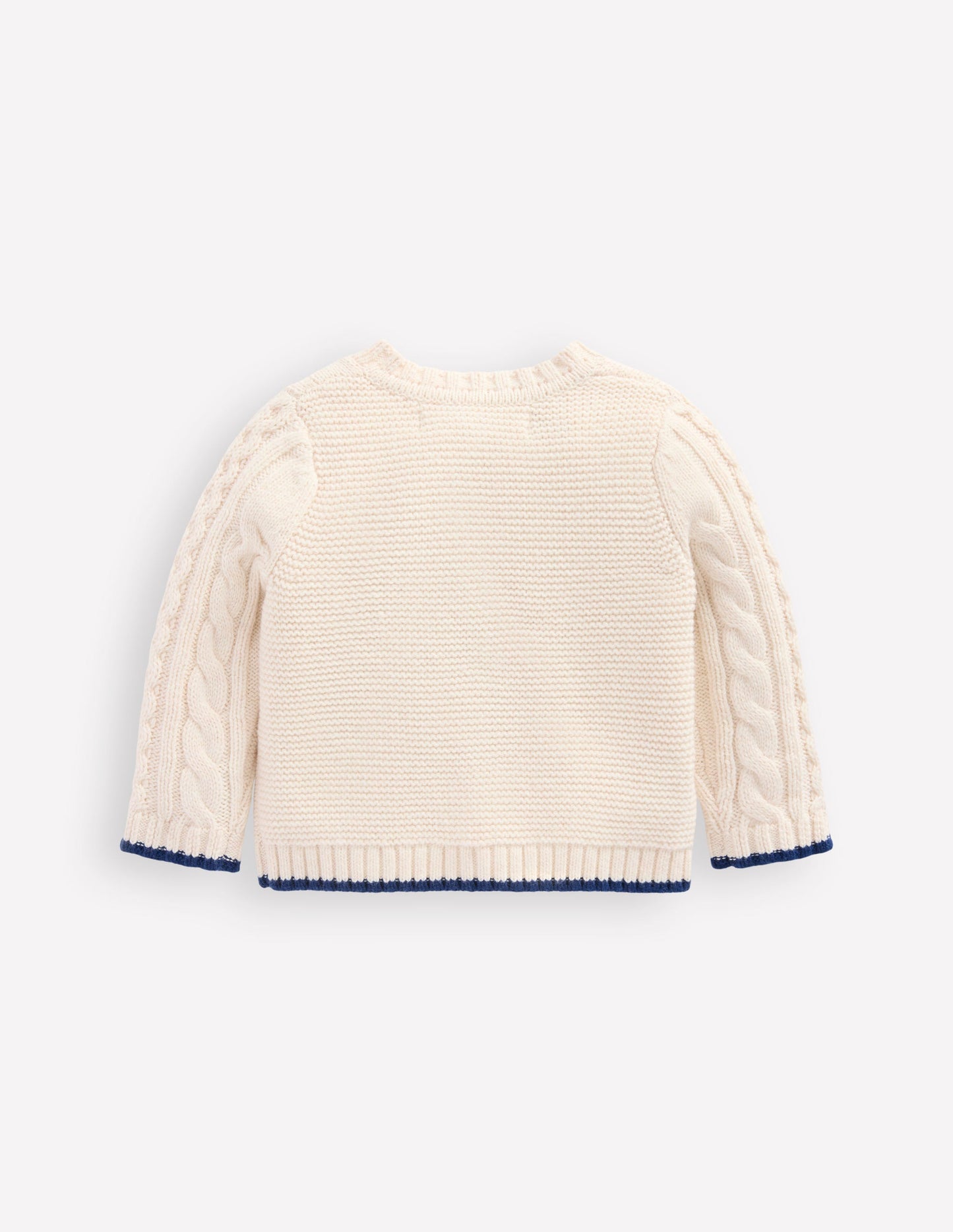 Klassische Strickjacke mit Zopfmuster-Anenome