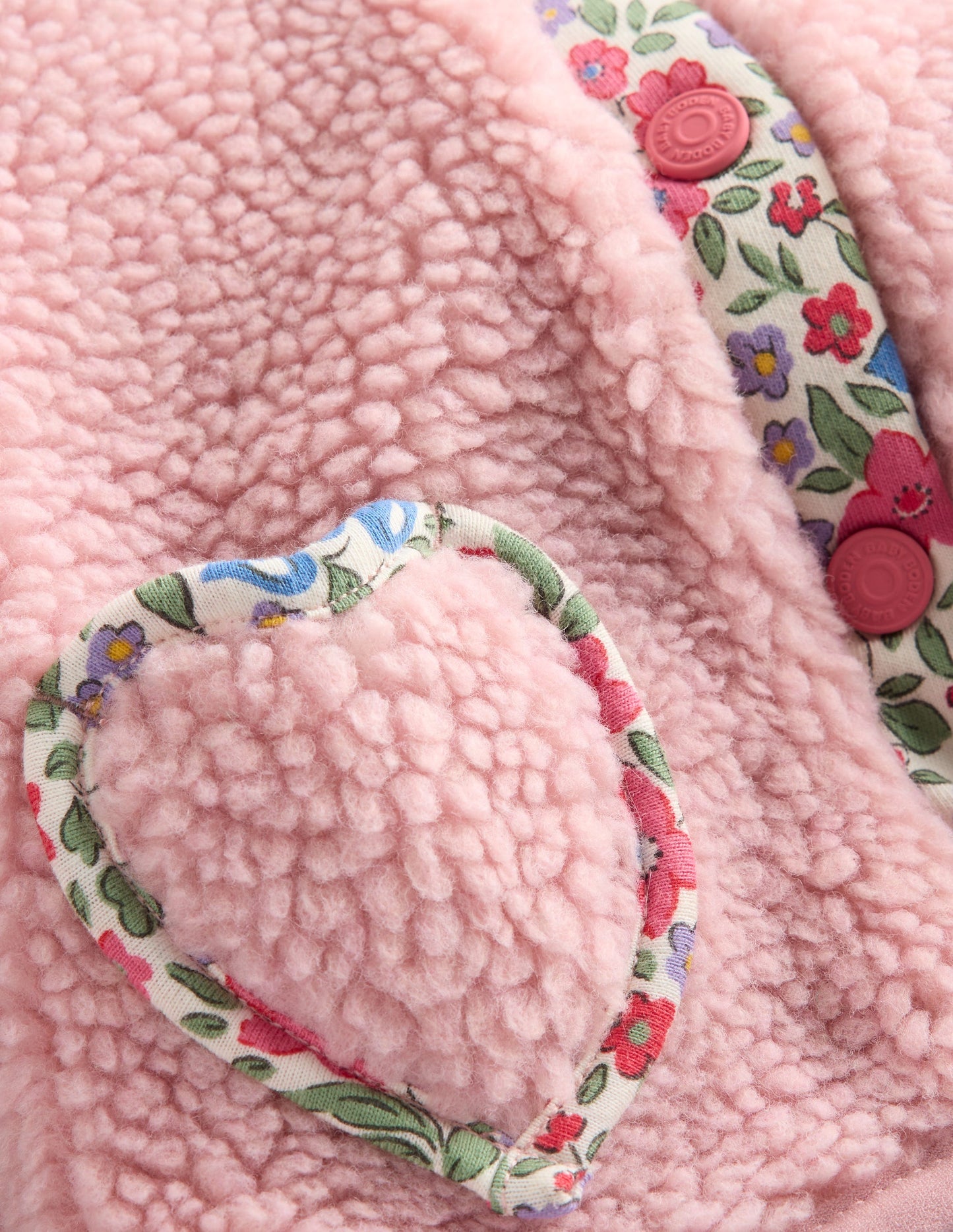 Teddyfell-Fleecejacke für Mädchen-ROSA