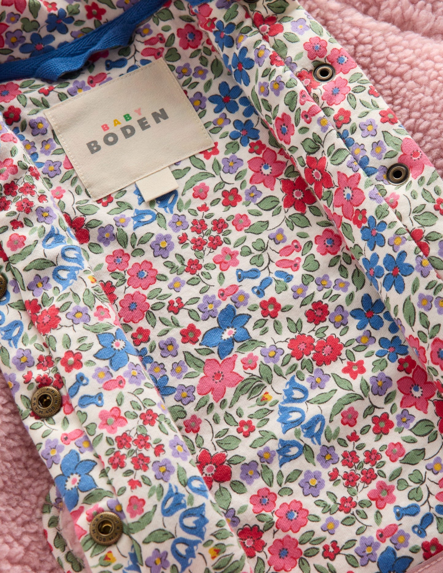 Teddyfell-Fleecejacke für Mädchen-ROSA