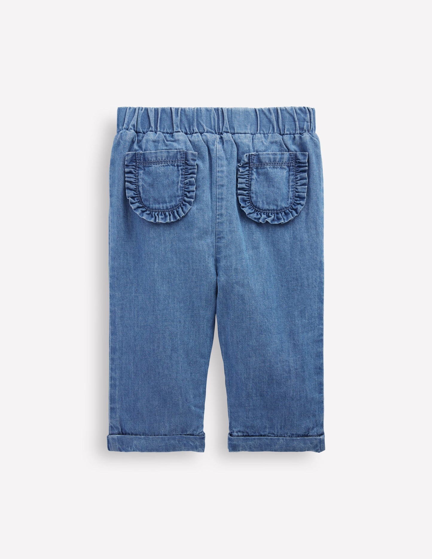 Kuschelige, gefütterte Hose-Blauer Faux Uni