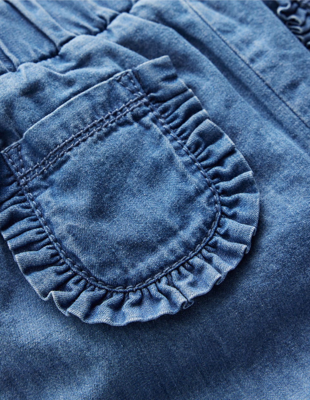 Kuschelige, gefütterte Hose-Blauer Faux Uni