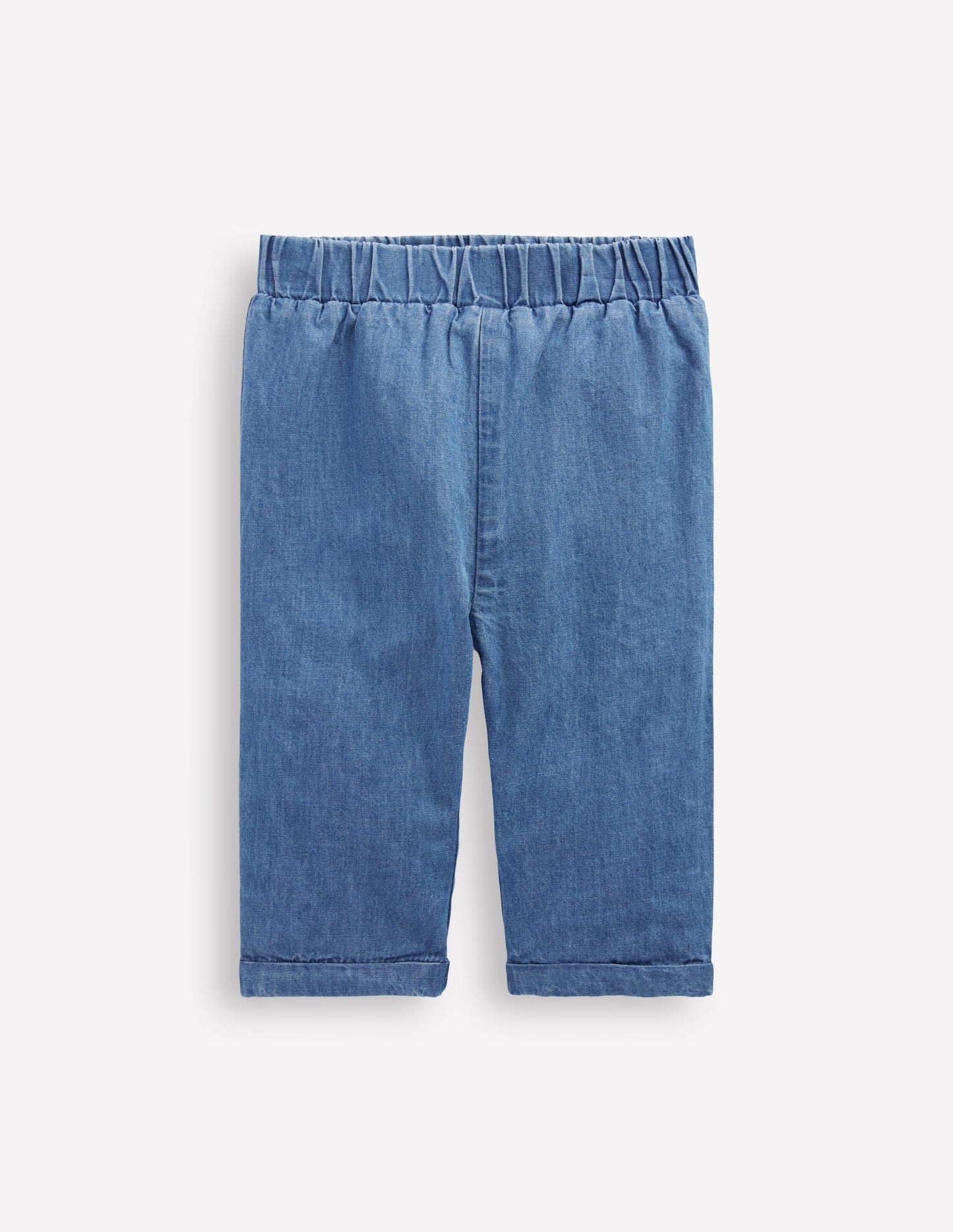 Kuschelige, gefütterte Hose-Blauer Faux Uni