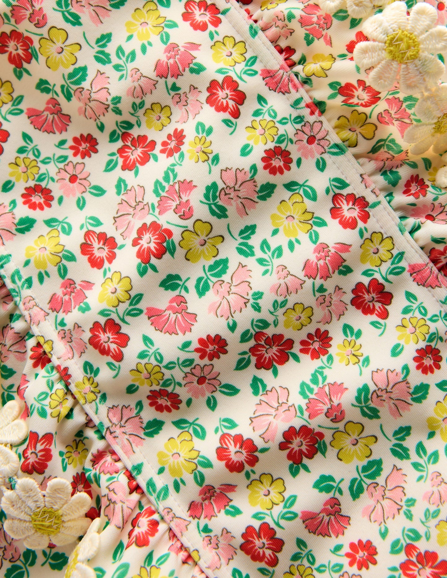 Maillot de bain à volants-Motif Summer Flower Bed multi