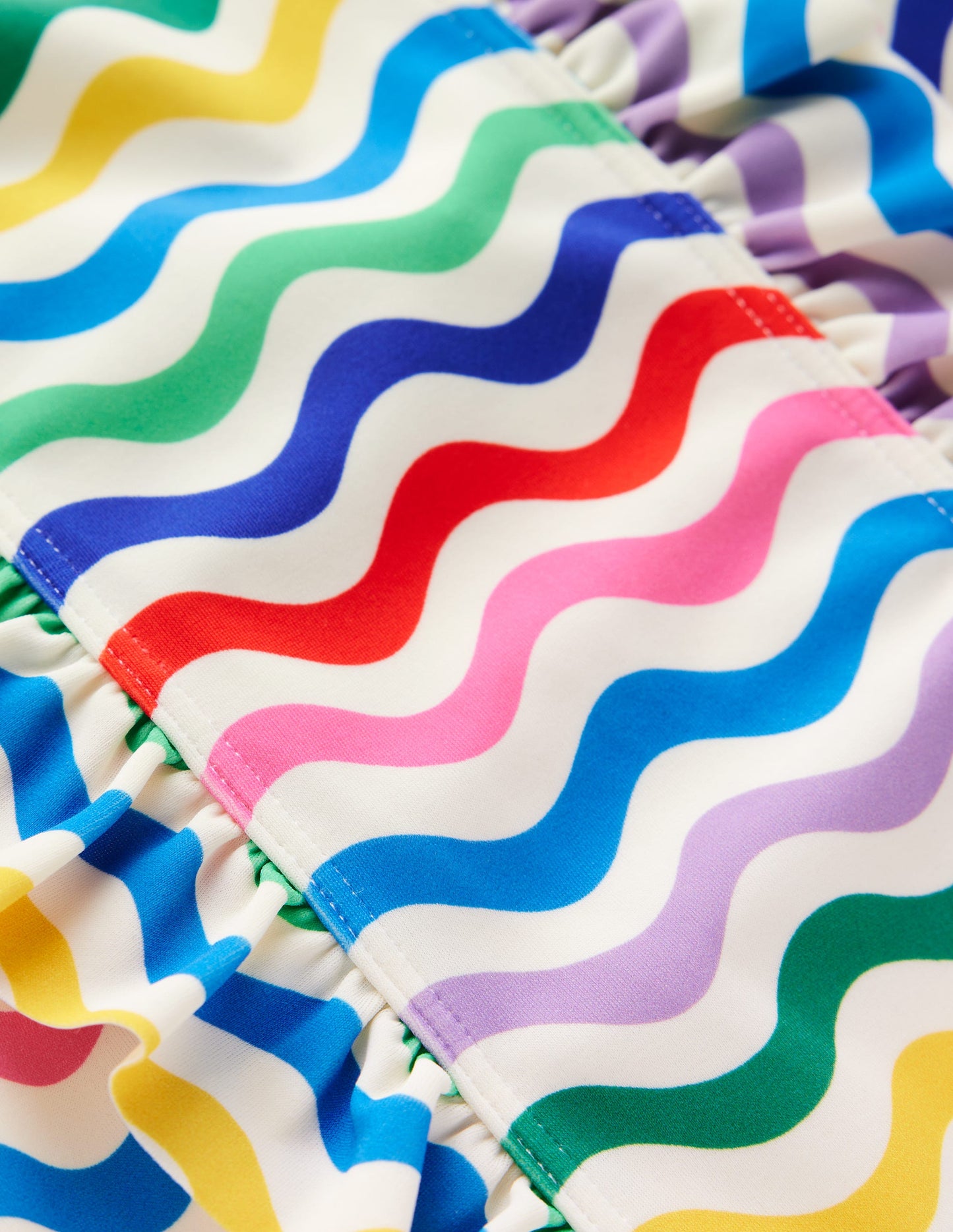 Maillot de bain à volants-Petite vague multi