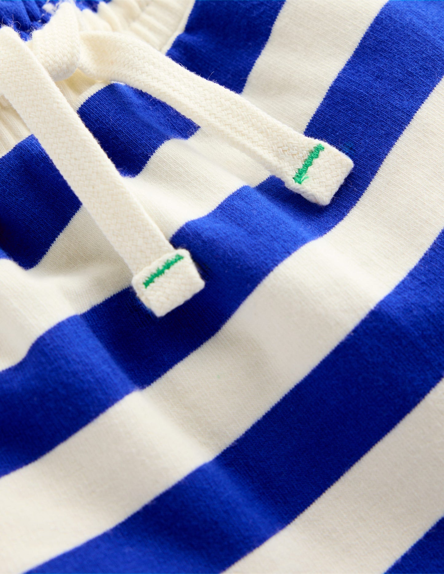 Short en jersey garçon-Bleu vif & ivoire doux