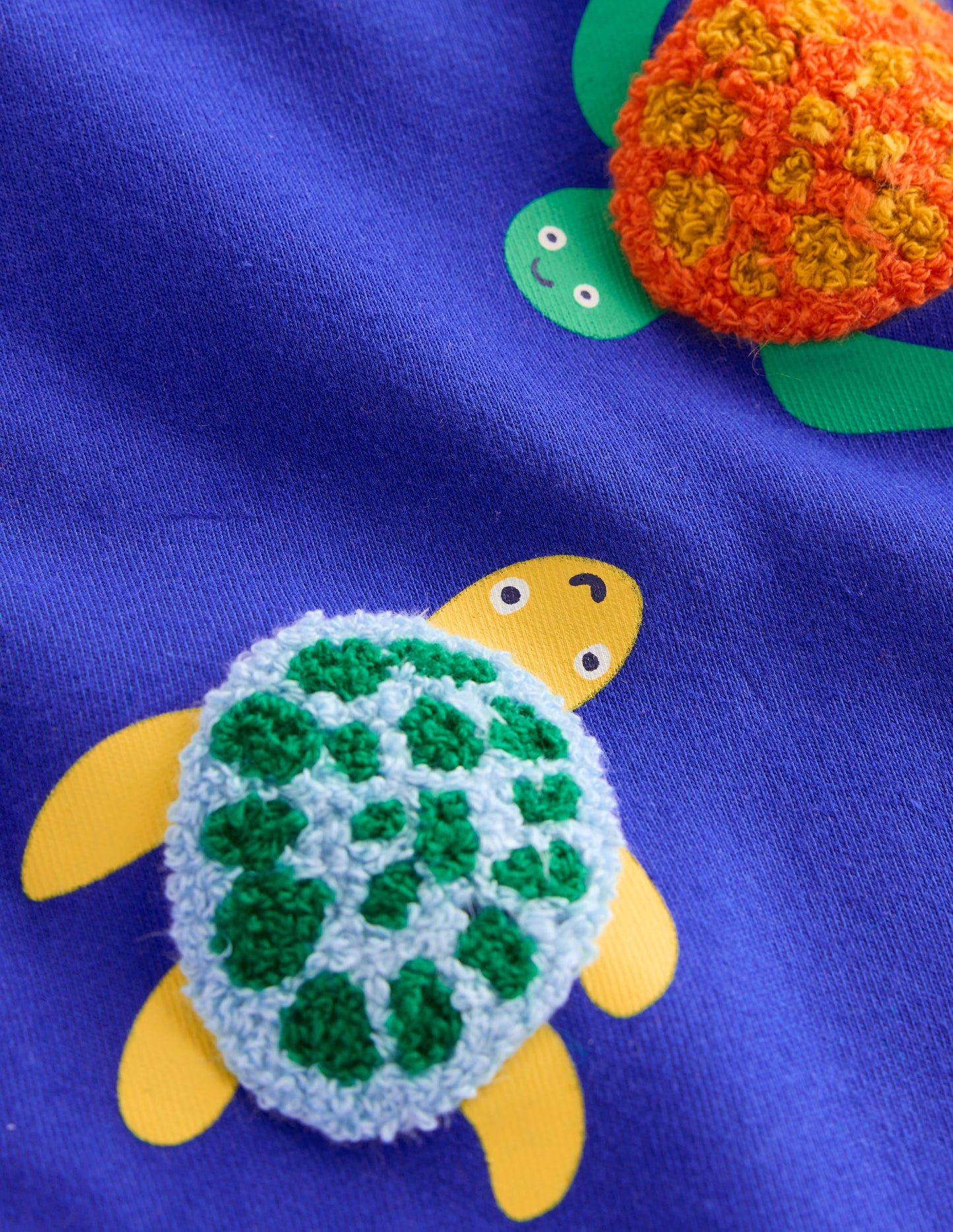 T-Shirt mit Logo-Leuchtendes Blau Schildkröten