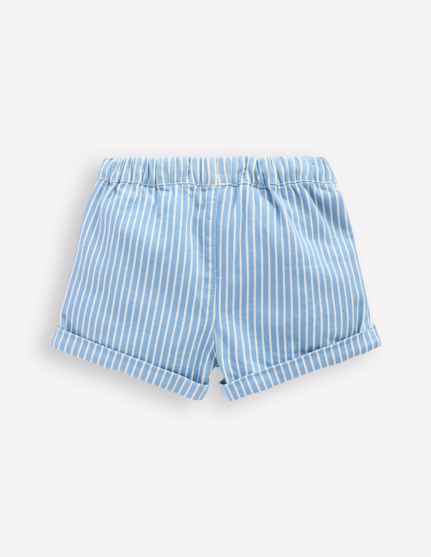 Gewebte Shorts mit Tasche-Blau mit Streifen