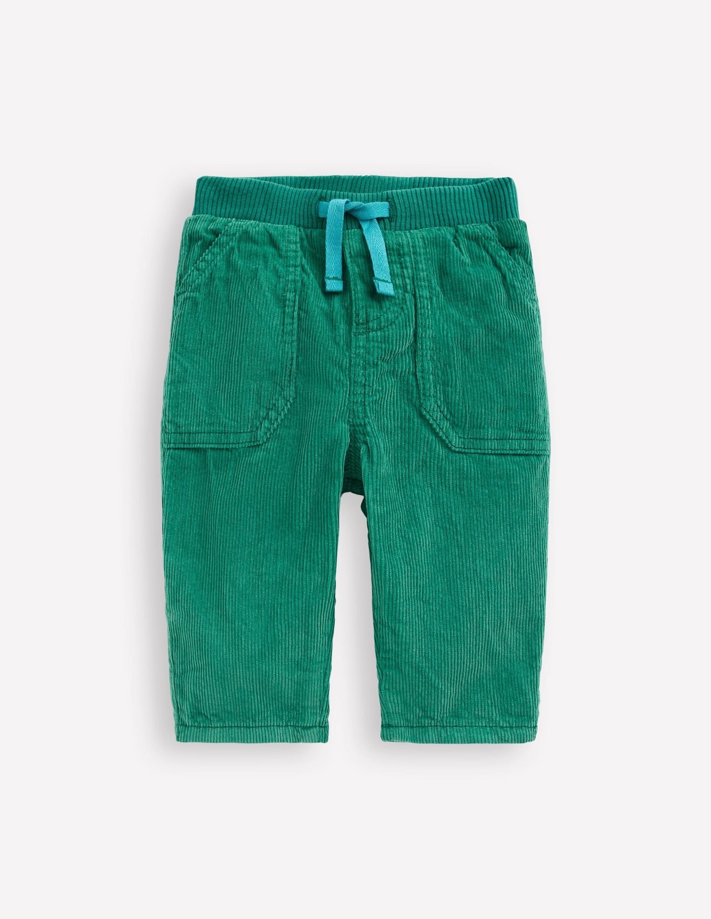 Kuschelige, gefütterte Hose-Juwelgrün