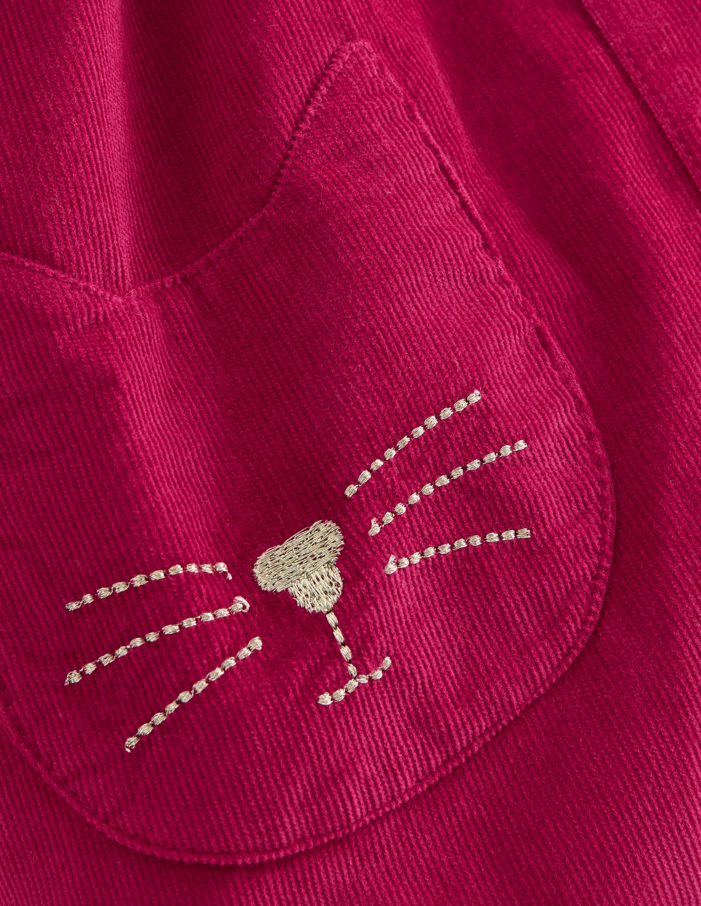 Ensemble avec robe chasuble tissée-Chatons cerise vif