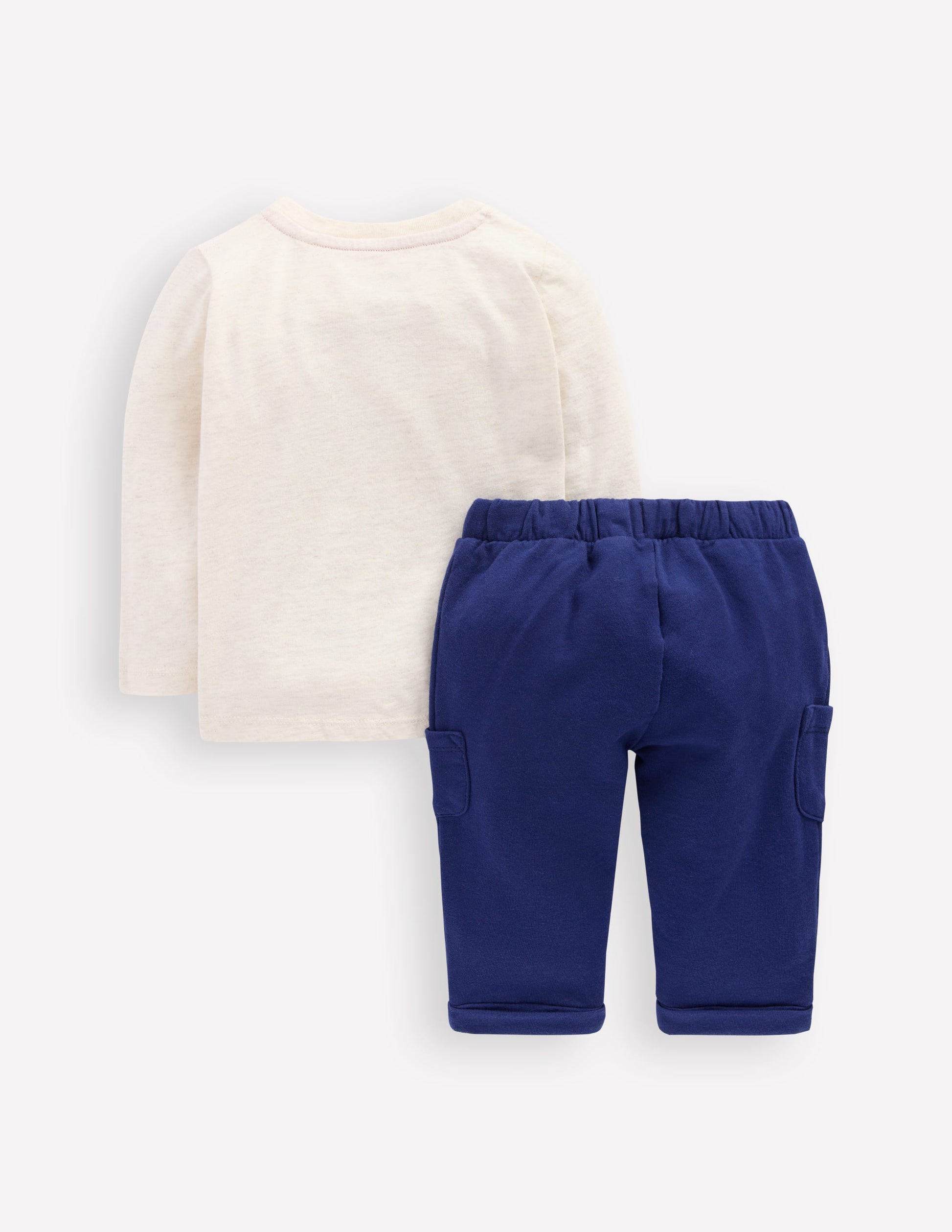 Jersey-Spielset mit Applikation-Haferbeige Meliert Zug-2