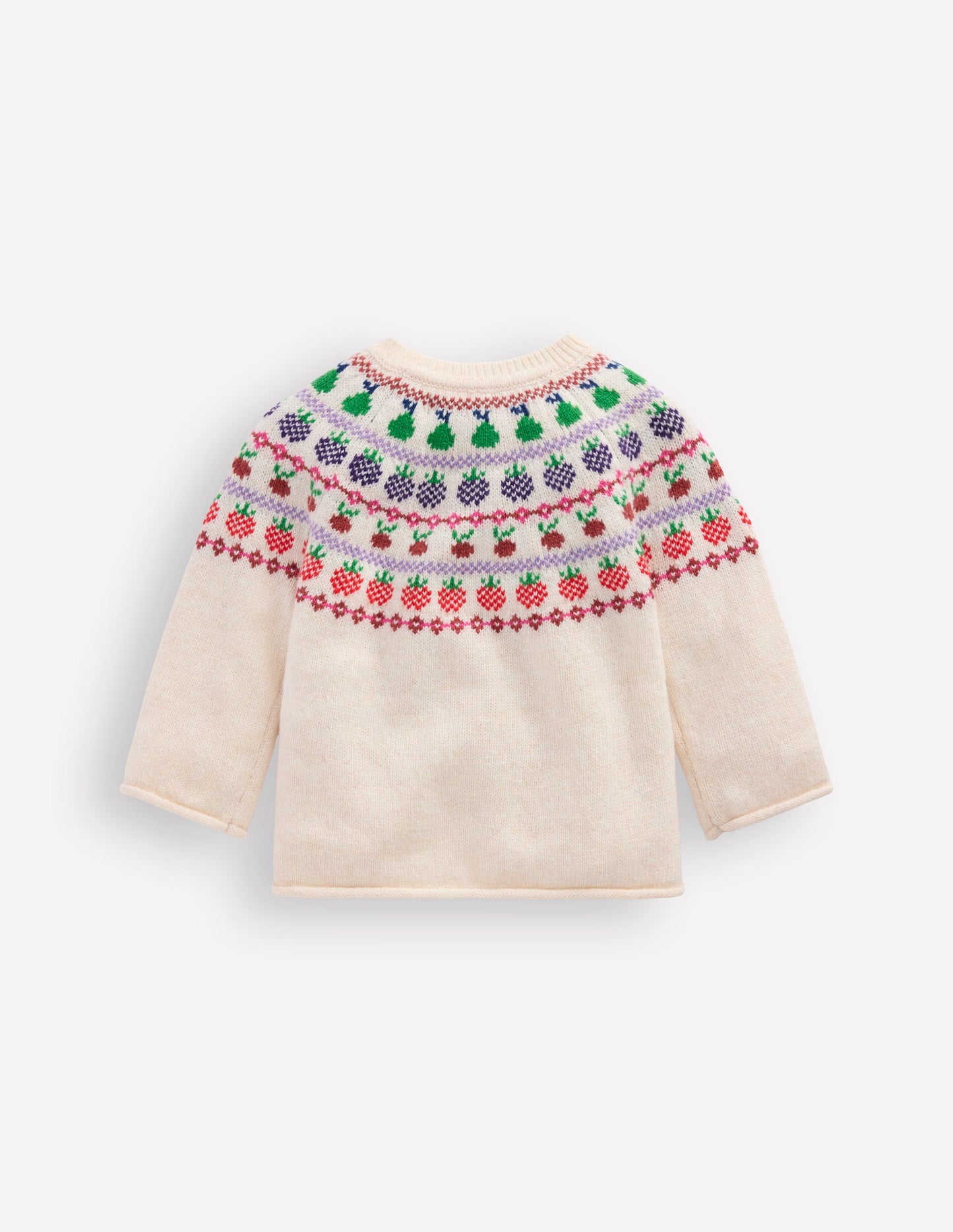 Cardigan Edie à motif jacquard-Fruit multi