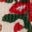Gewebtes Kleid mit Passe-Kokosnuss Beere Blumenmuster