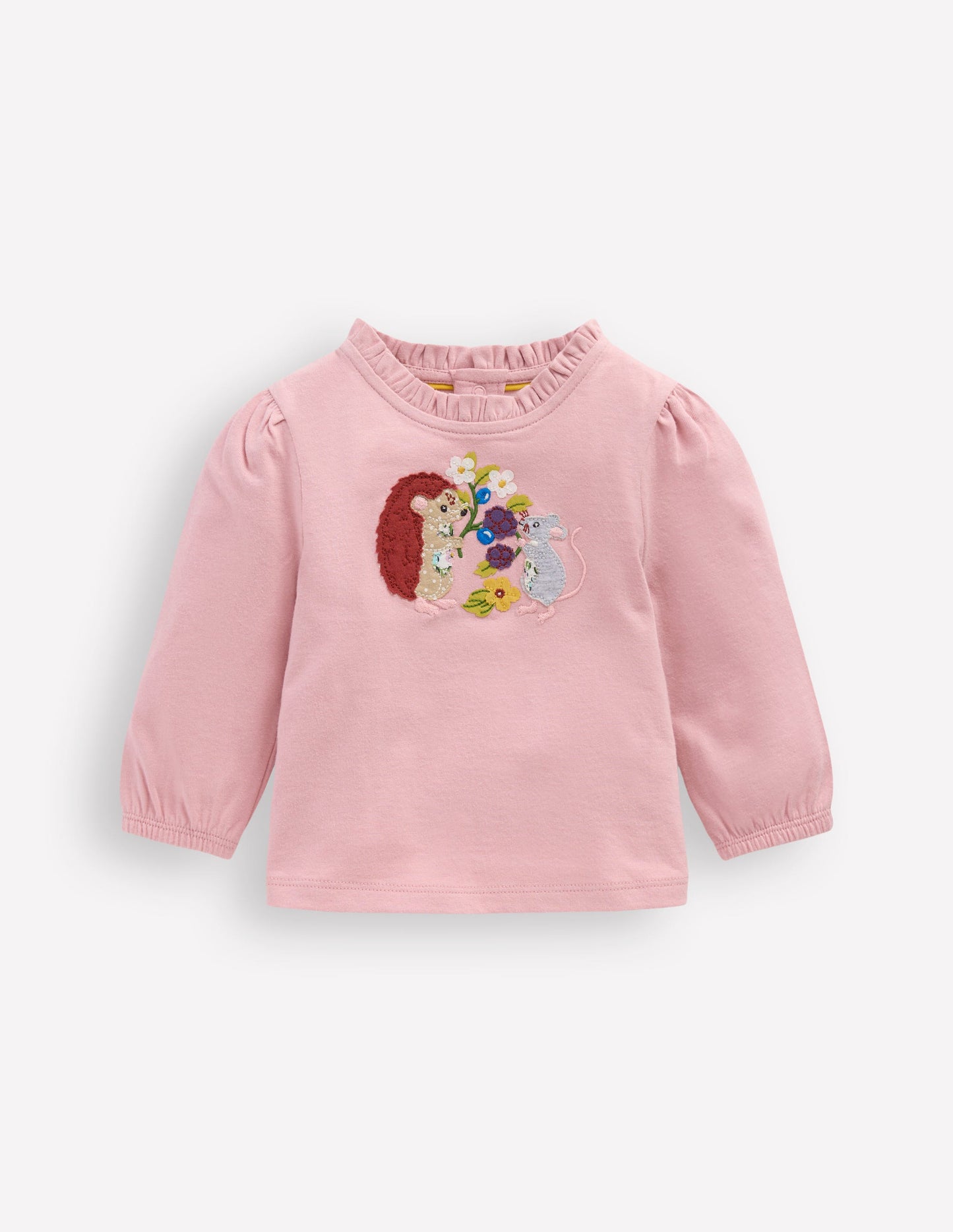 T-shirt à appliqué-Motif Seasonal Animals rose vintage