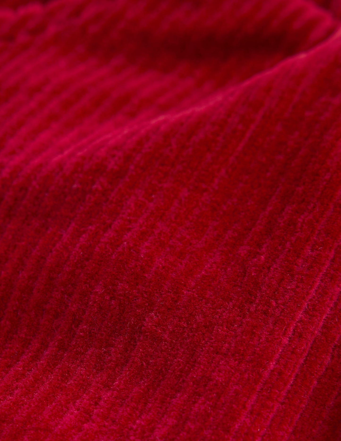 Pantalon en velours côtelé de jersey-Rouge carmin