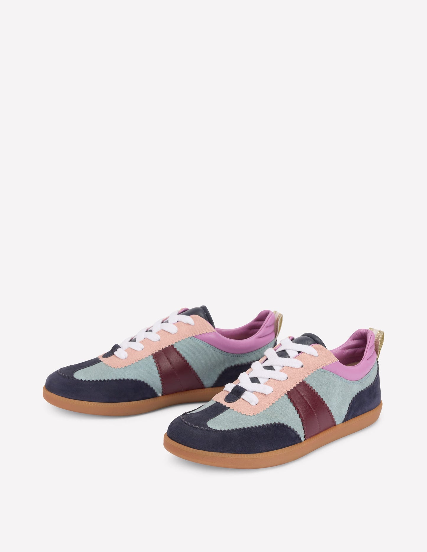 Erin Retro-Tennisschuhe-Cord Blockfarben