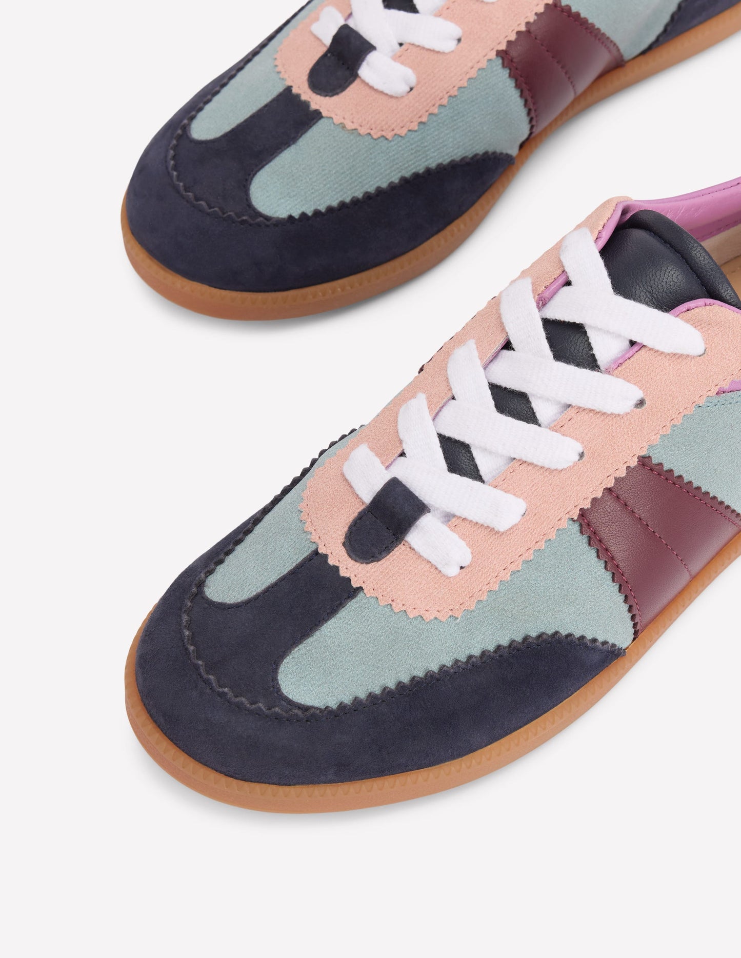 Erin Retro-Tennisschuhe-Cord Blockfarben