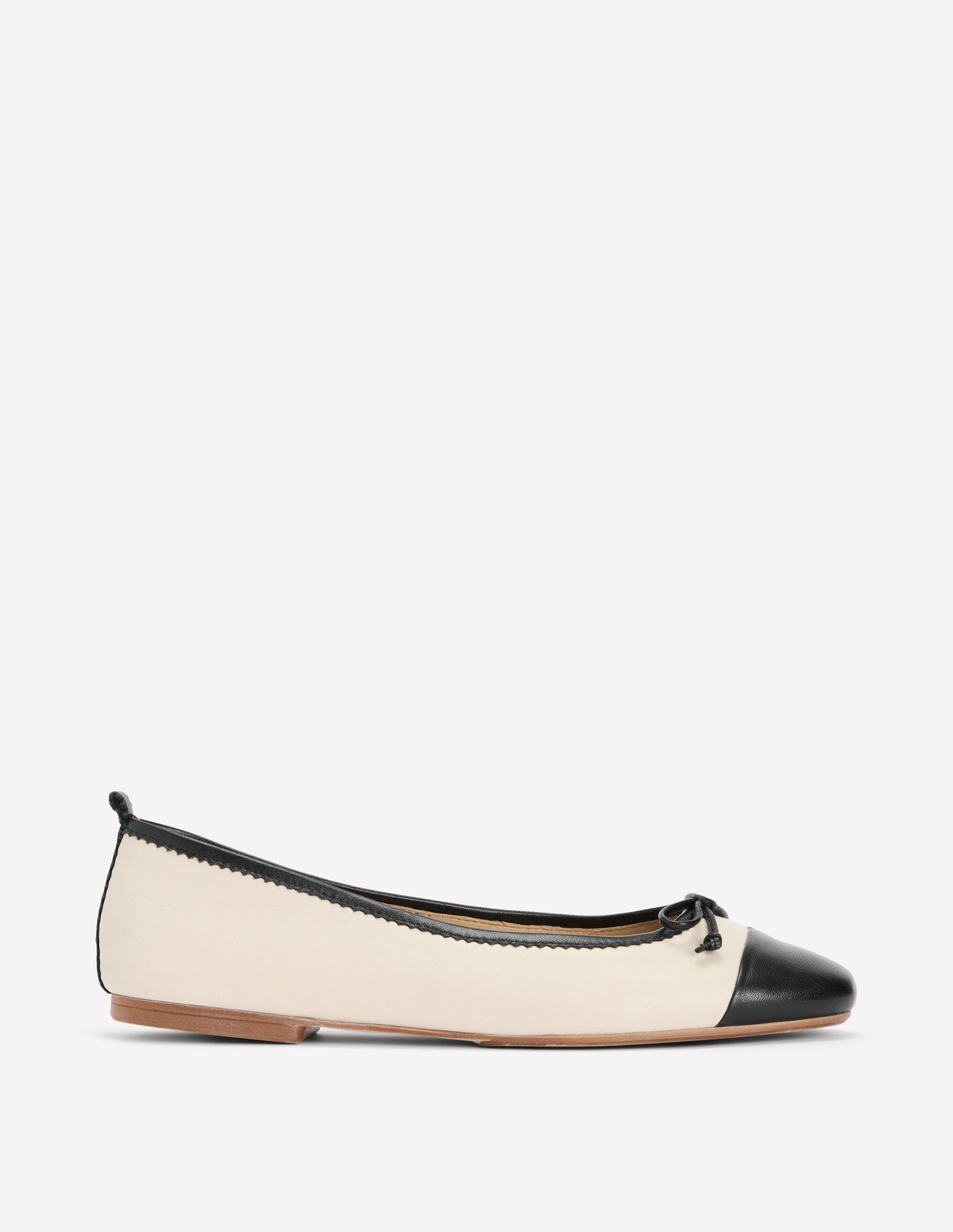 Kitty Ballerinas mit flexibler Sohle-Beige/Schwarz