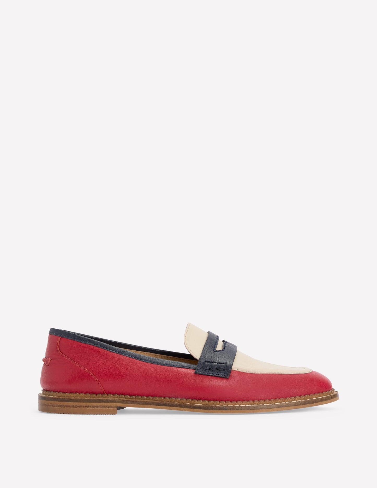 Nya Pennyloafer-Briefkastenrot/Marineblau