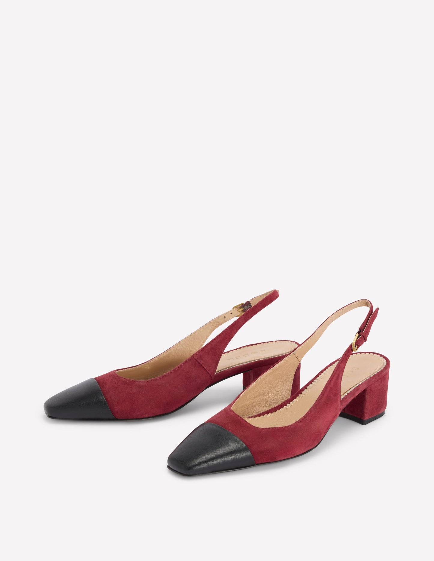 Ailsa Slingbacks mit Blockabsatz-Oxblood