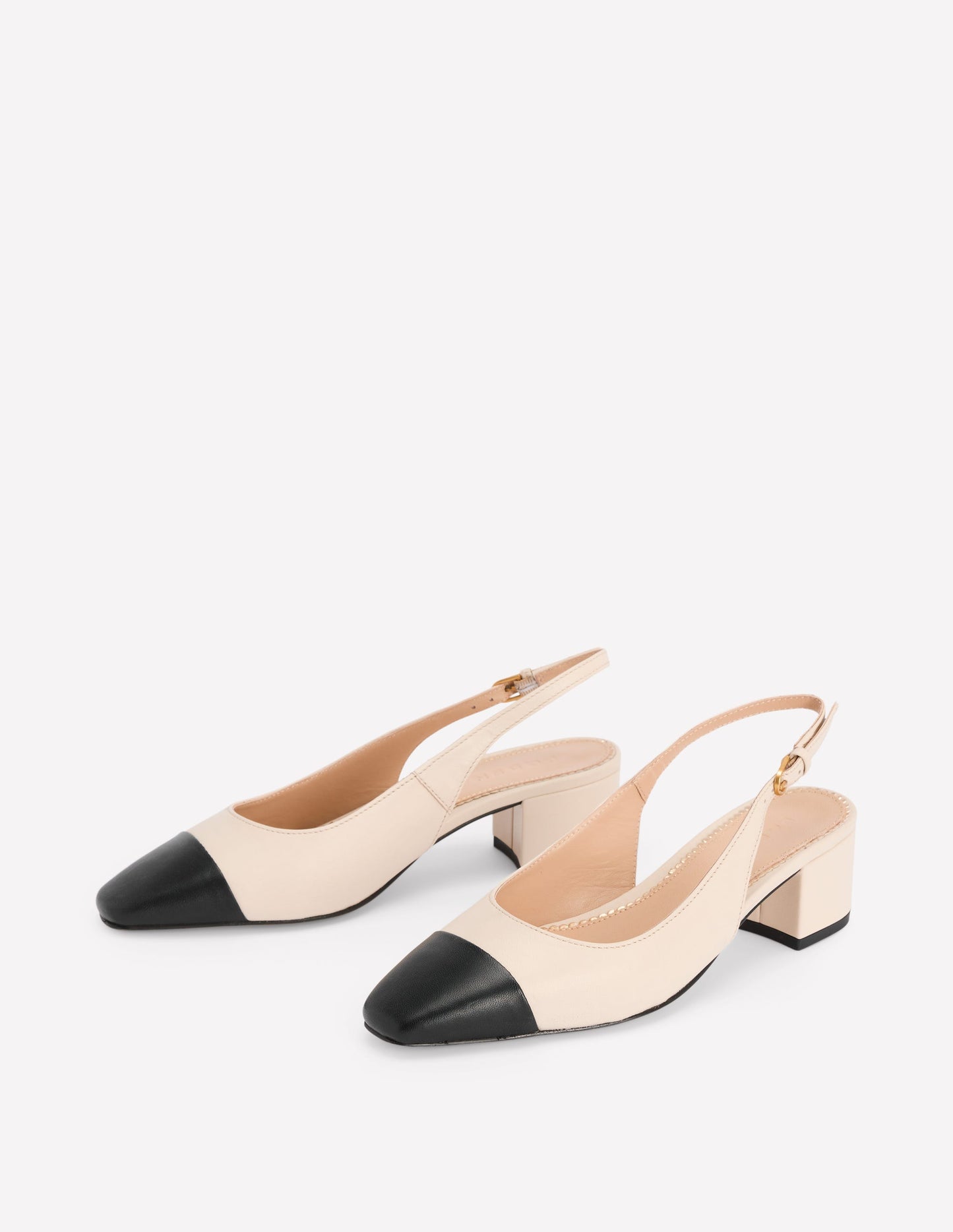 Ailsa Slingbacks mit Blockabsatz-Beige