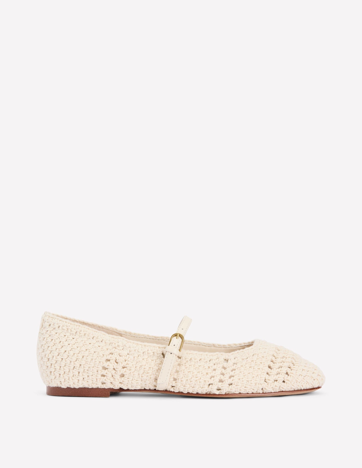 Flache Mary Janes im Häkeldesign-Aristocratic Blue