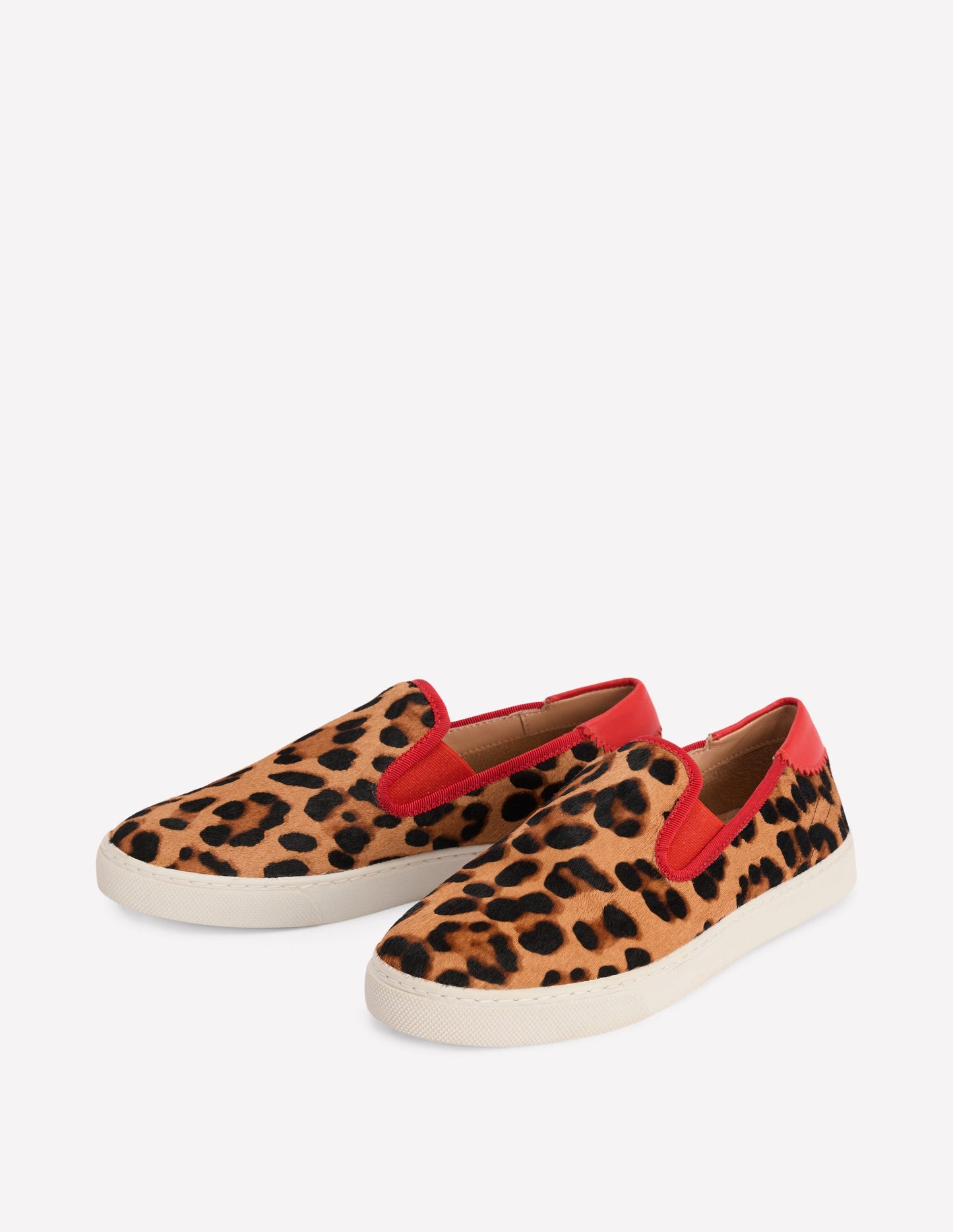 Sneaker zum Hineinschlüpfen-Mohair, Leopardenmuster