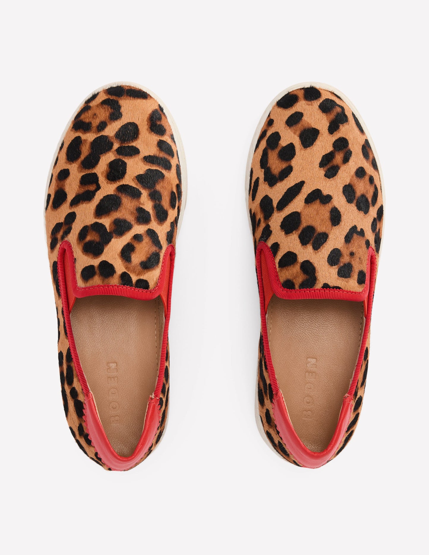 Sneaker zum Hineinschlüpfen-Mohair, Leopardenmuster
