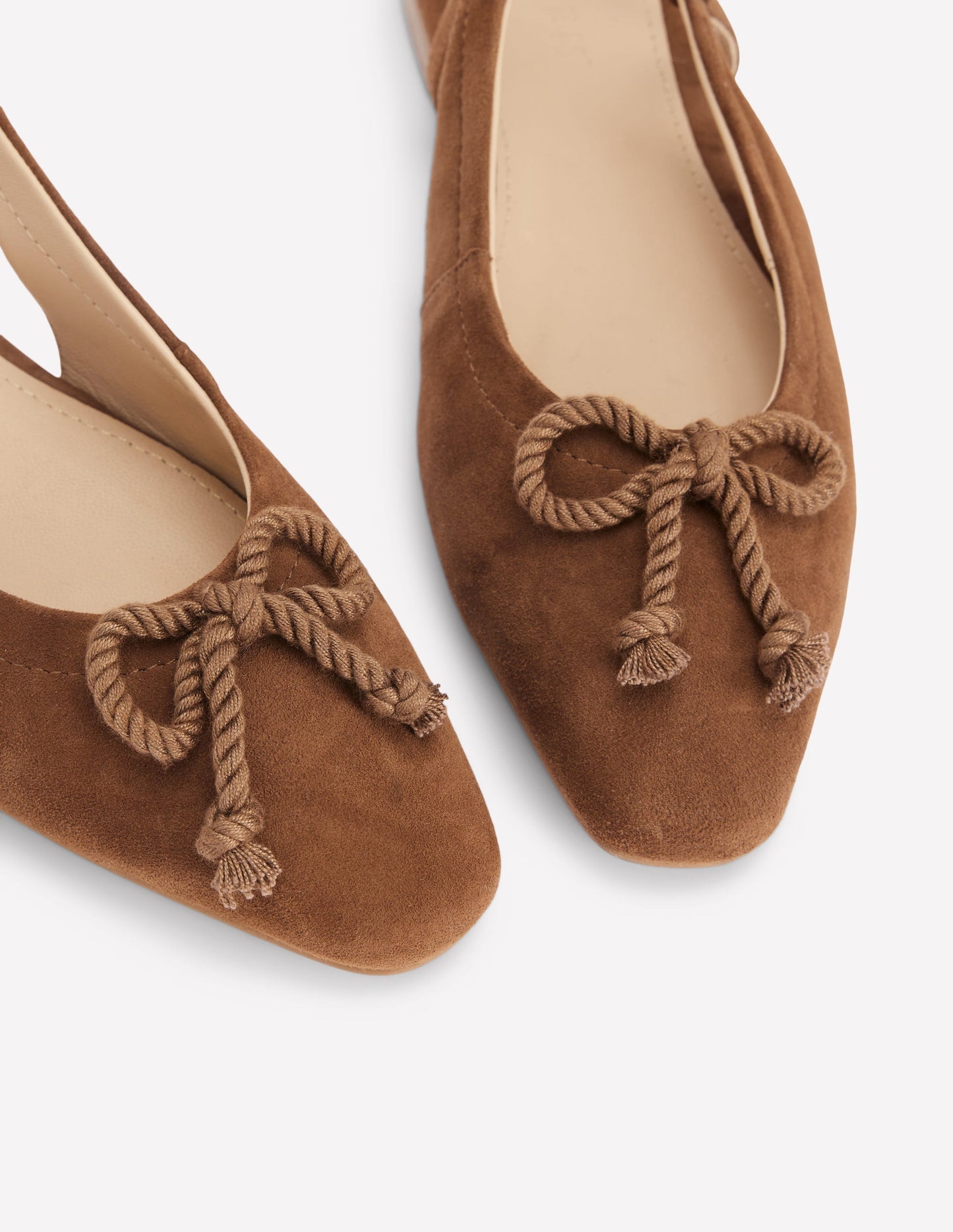 Flache Slingback-Sandalen-Raue Umbra