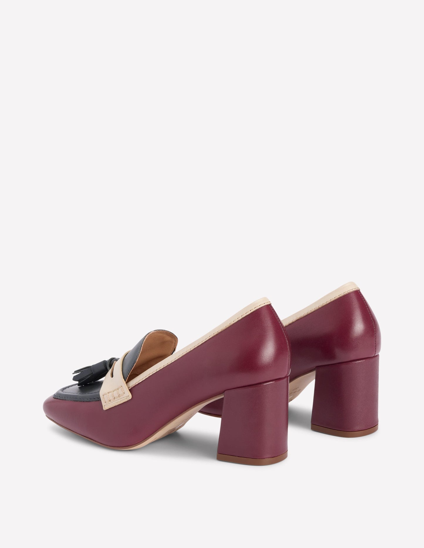 Sol Pennyloafer mit Blockabsatz-Oxblood