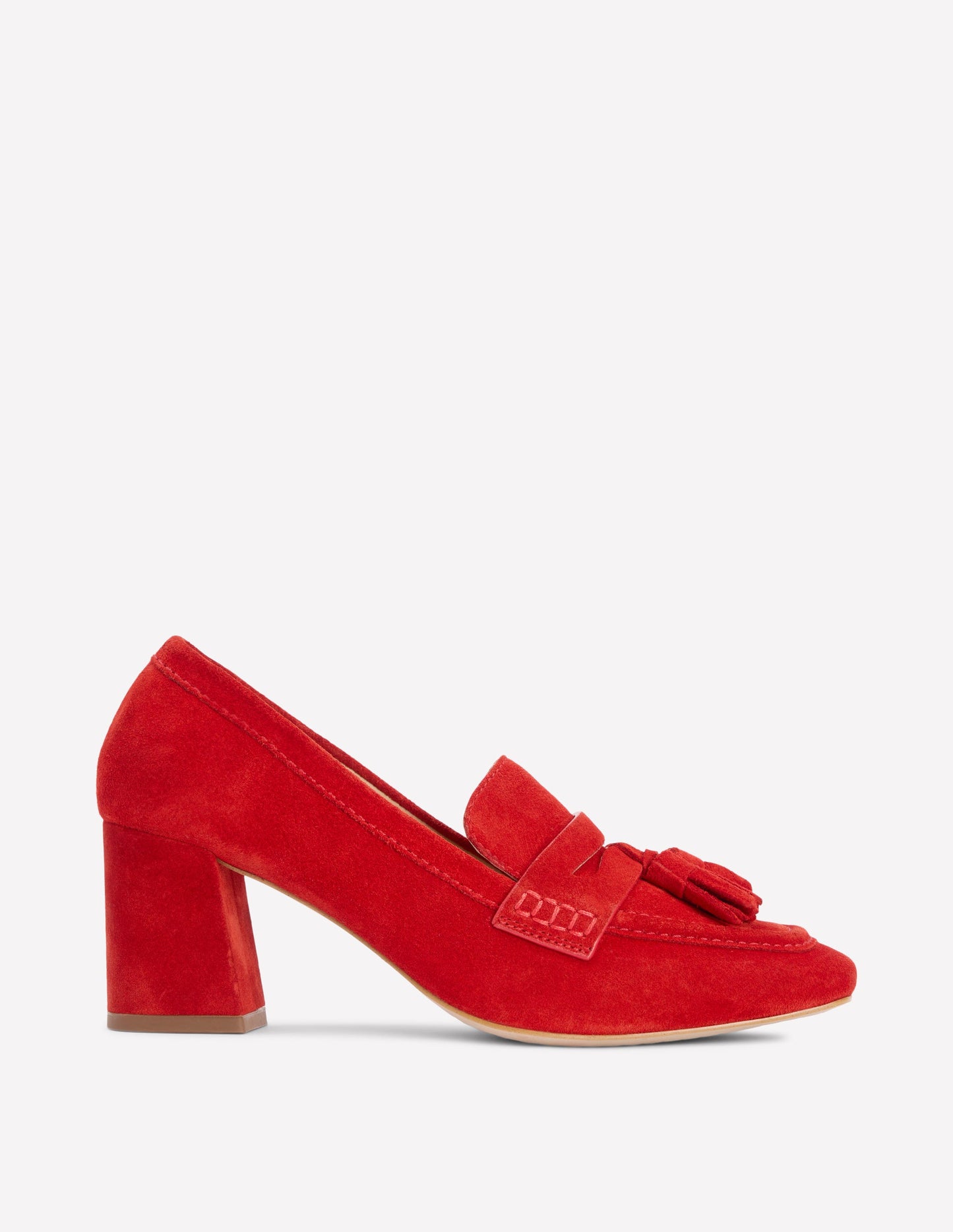 Sol Pennyloafer mit Blockabsatz-ROT