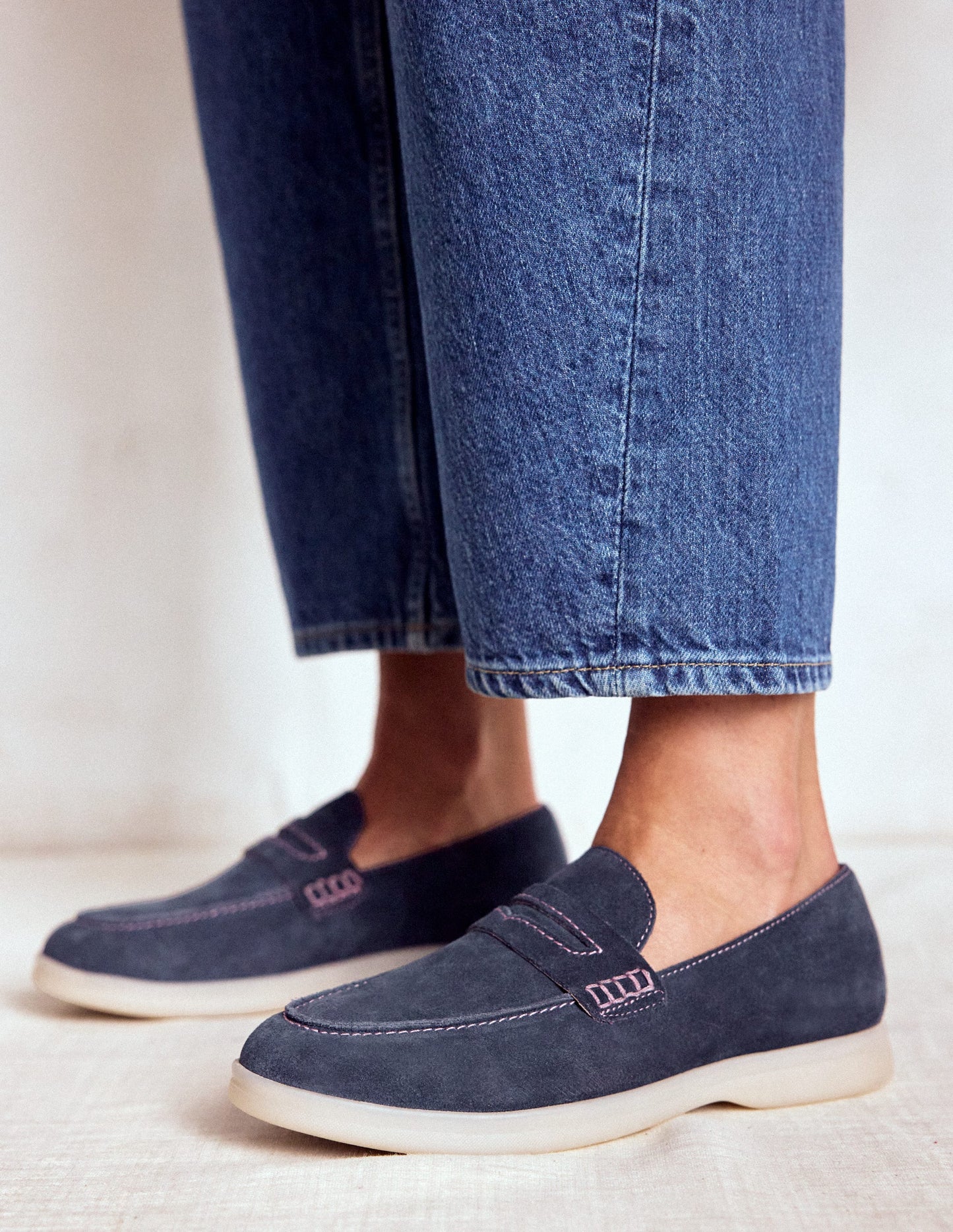 Leichte, weiche Loafer-Marineblau