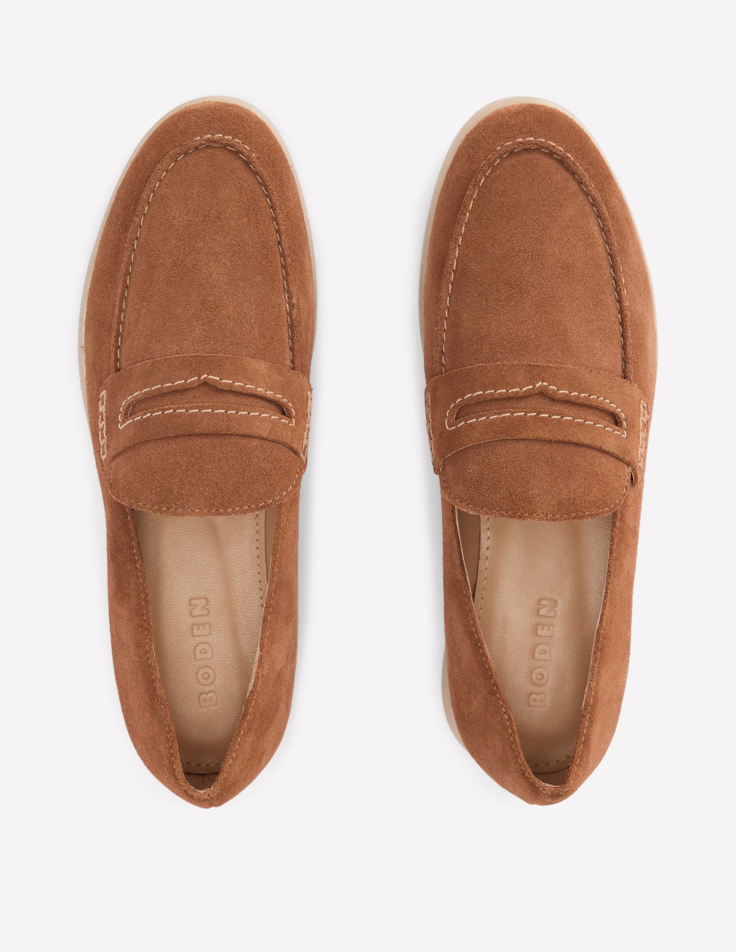 Leichte, weiche Loafer-Hellbraun