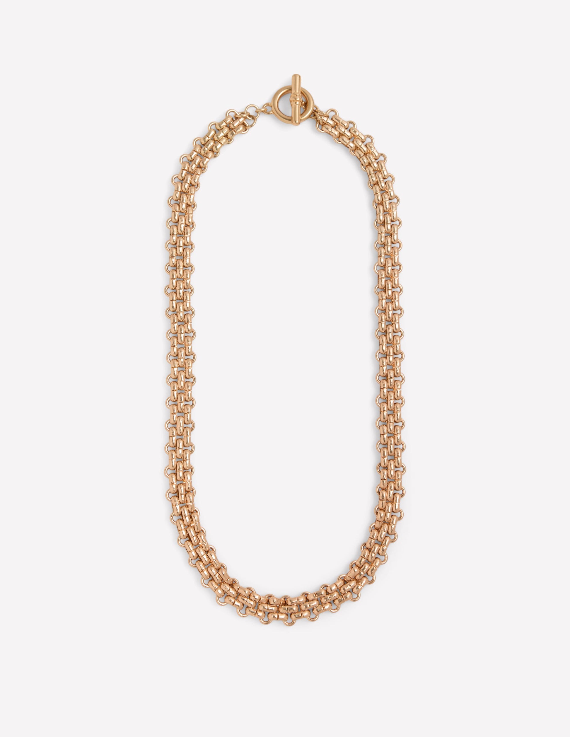 Collier chaîne tressée-Doré-1