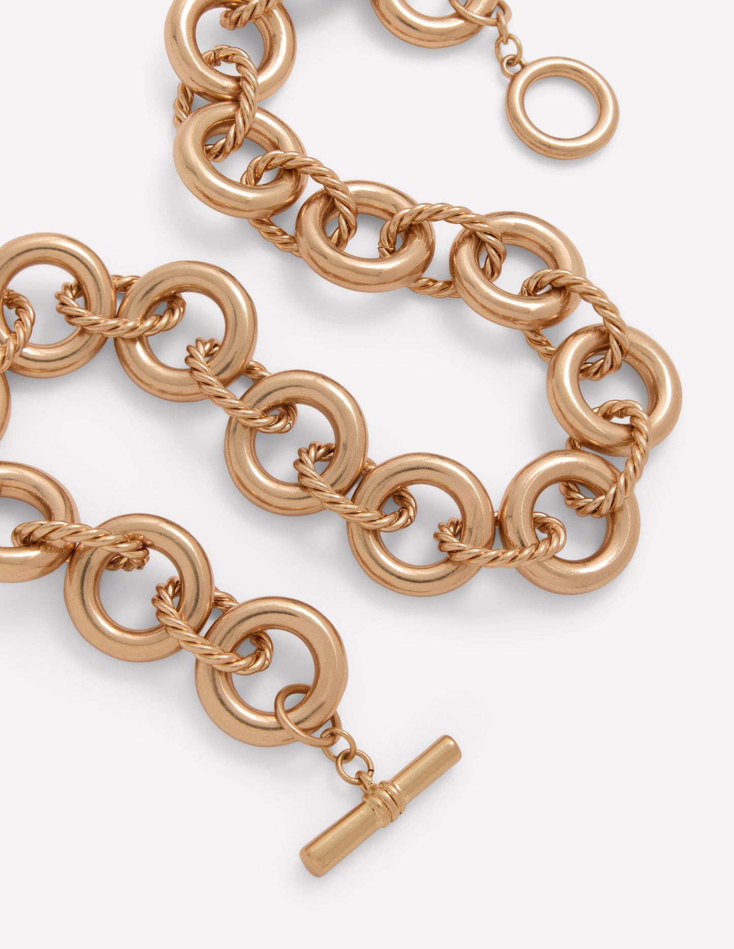 Halskette mit verdrehten Gliedern-Gold