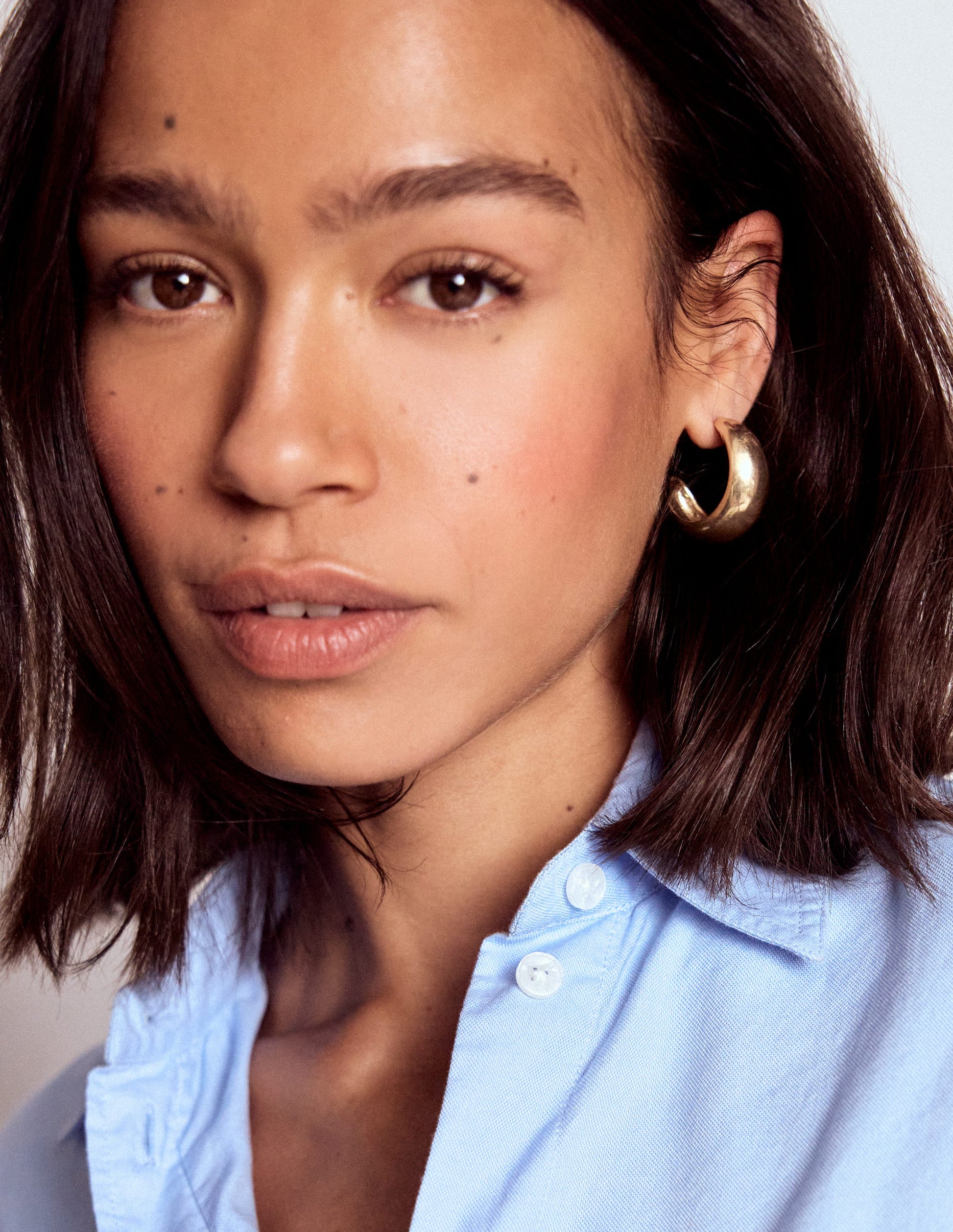 Smooth Dome 2-Pack Earrings-Gold Colour-3