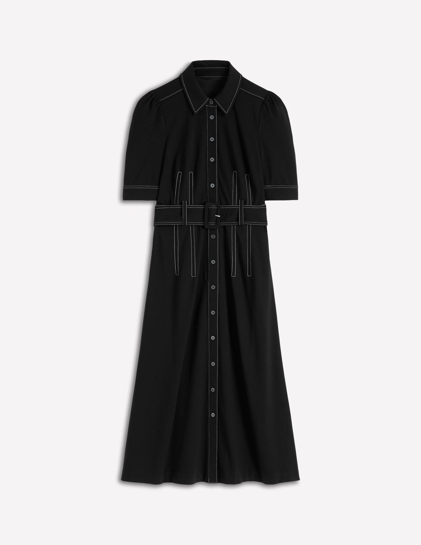 Anita Ponte-Hemdblusenkleid-Schwarz