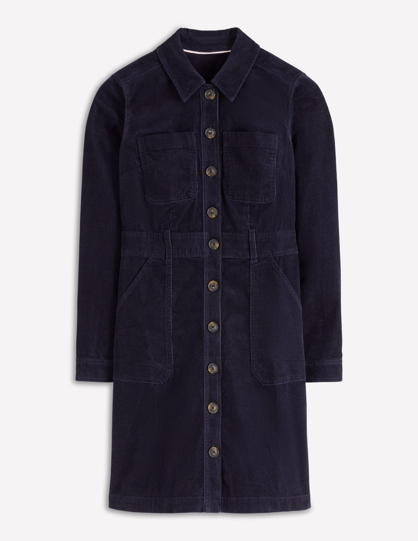 Robe courte en velours côtelé Amanda-Bleu marine
