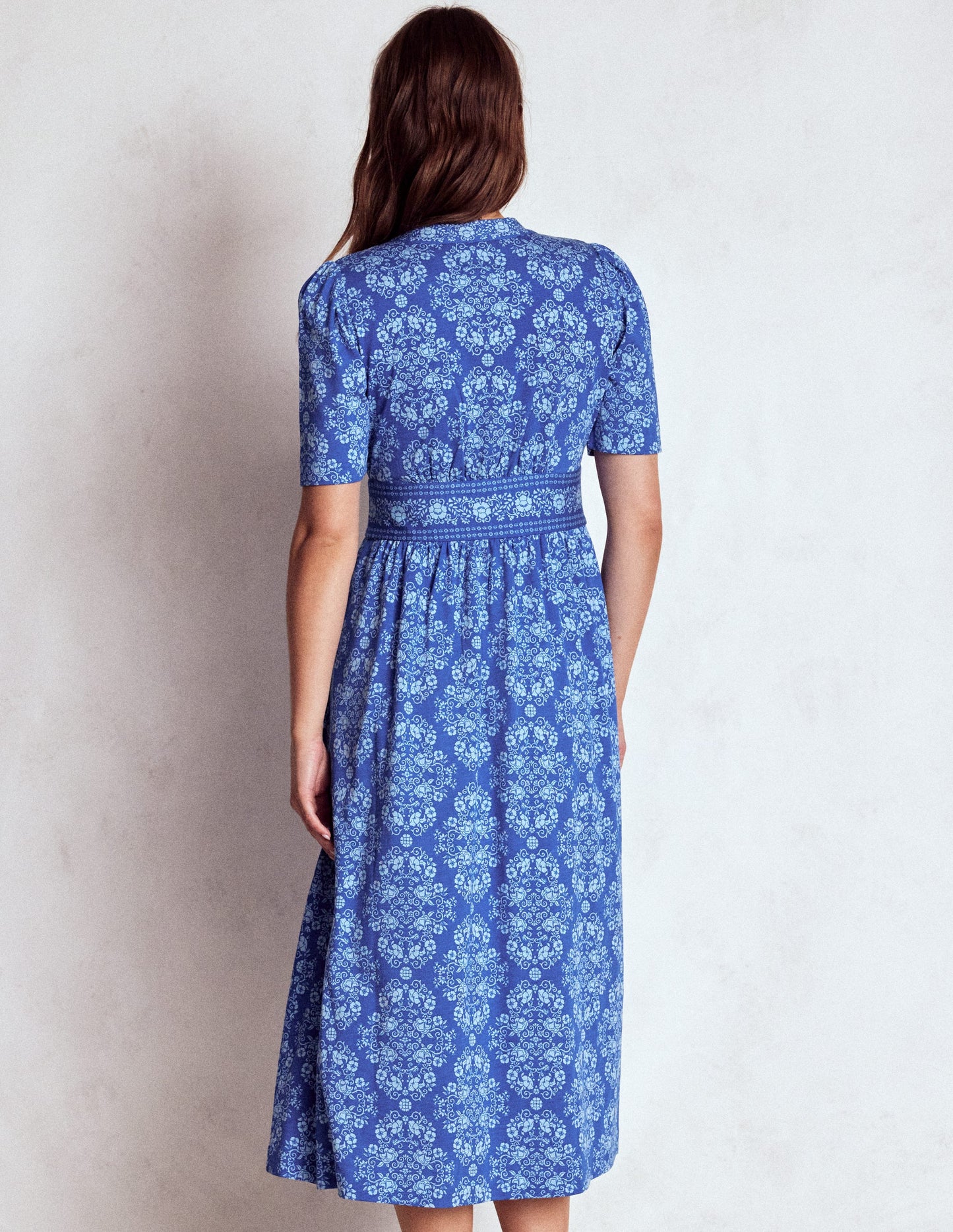 Natalia Teekleid aus Jersey-Leuchtendes Blau, Ornament